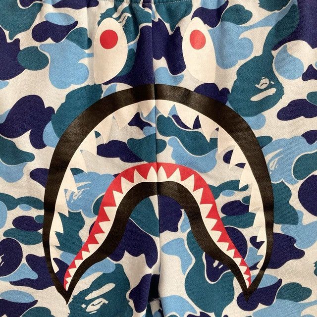 Bape BAPE Shark sweat shorts ABC camo blue a bathing ape ★size XL Size US 36 / EU 52 - 2 Thumbnail