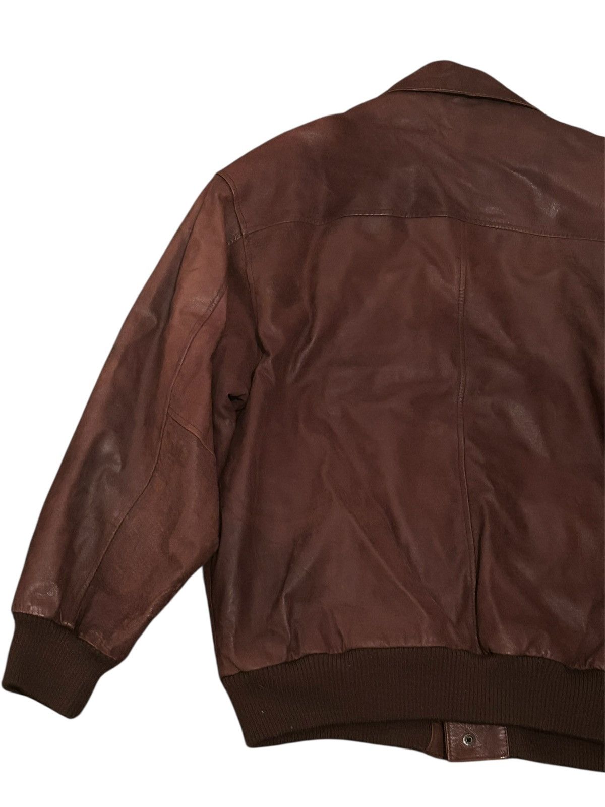 Pelle Pelle Pelle Pelle Brown Leather Bomber Jacket Vintage Distressed M Size US M / EU 48-50 / 2 - 8 Thumbnail