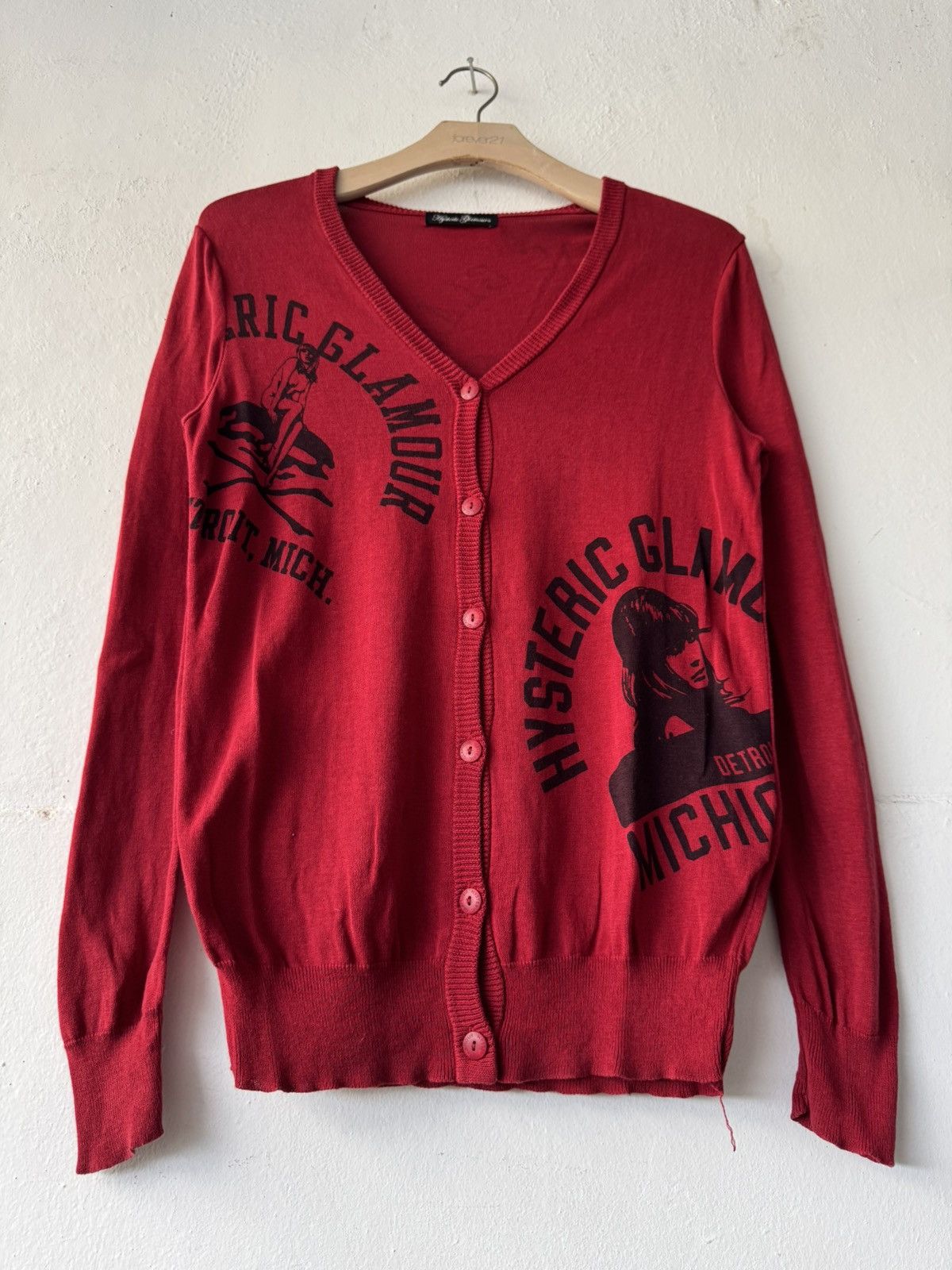 Hysteric Glamour Vintage Hysteric Glamour Detroit Michigan FullPrint Knitwear Size US S / EU 44-46 / 1 - 1 Thumbnail