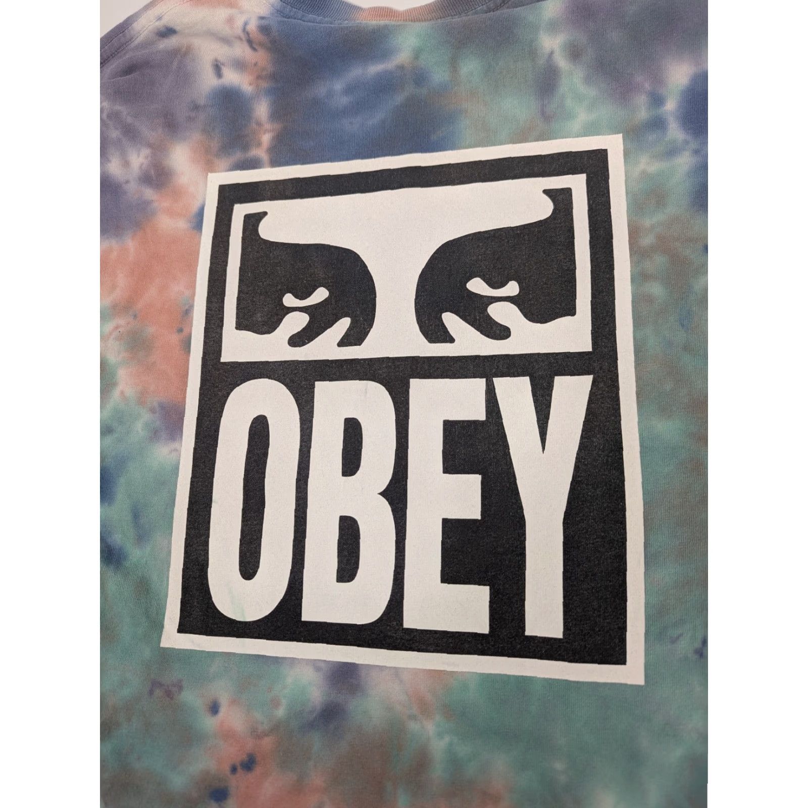 Obey OBEY Tie Dye Long Sleeve T-Shirt Logo Skate Pastel Double Sided Size S Men Casual Printer Multicolor Graphic Print Crew Neck V2K Size US S / EU 44-46 / 1 - 2 Thumbnail