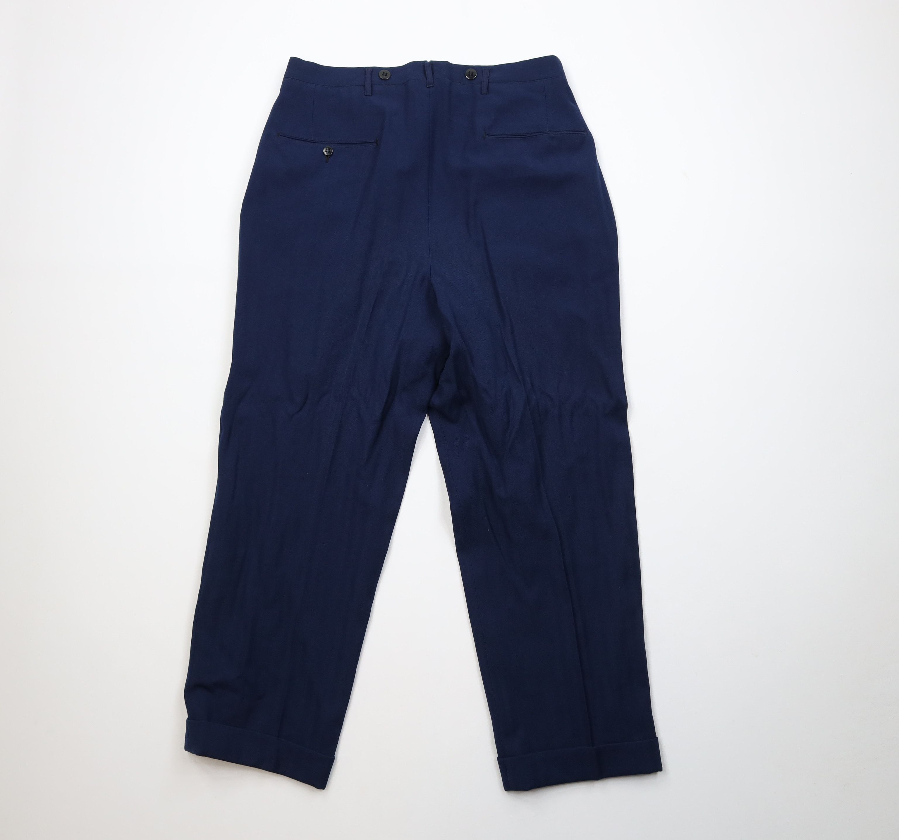 Vintage Vintage 50s Hollywood Regency Gabardine Herringbone Pants Size US 32 / EU 48 - 10 Thumbnail