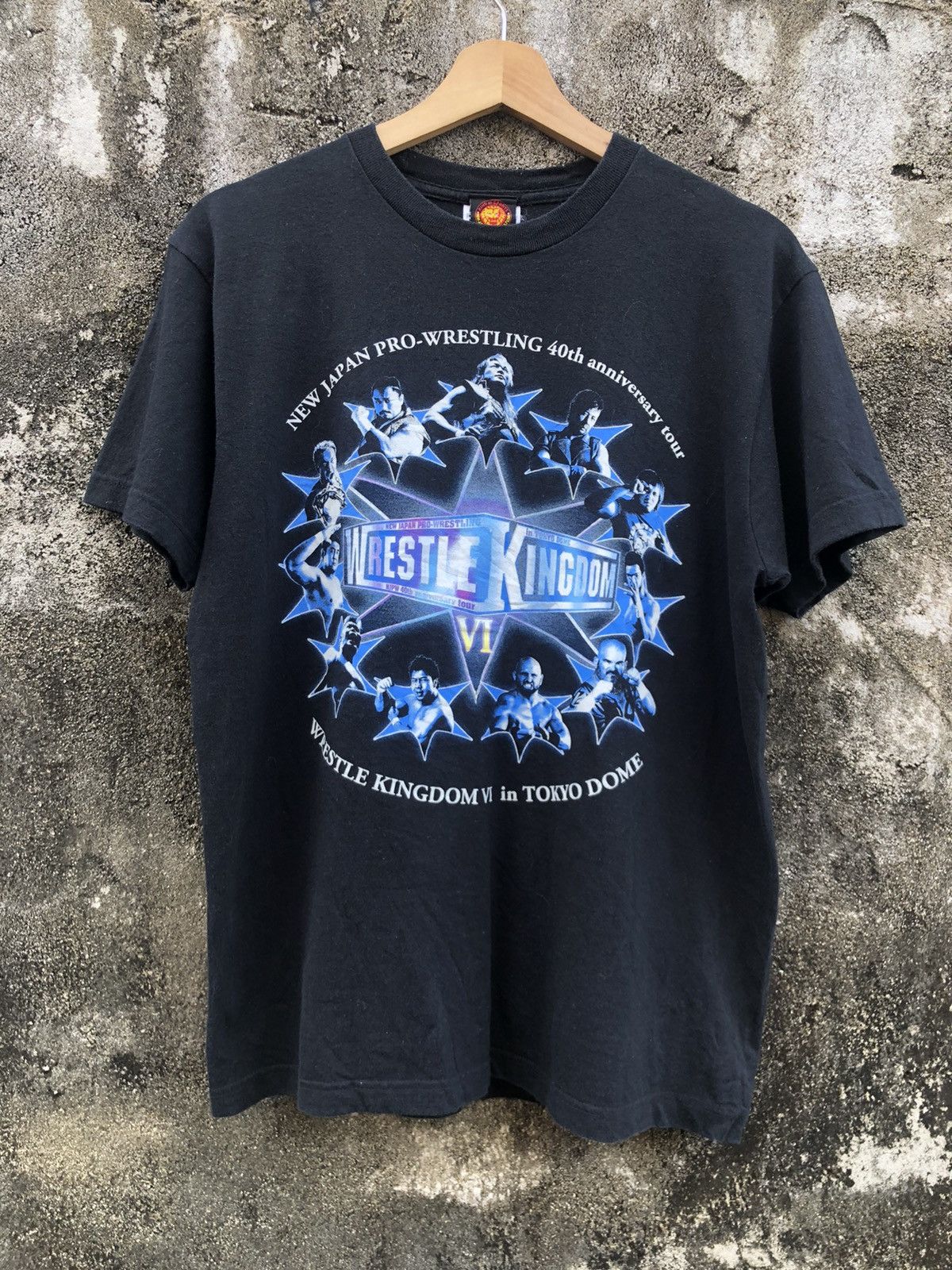 Vintage × WCW/nWo × WWF Vintage NJPW Wrestle Kingdom Tshirt Wwe Wwf Nwo Size US M / EU 48-50 / 2 - 1 Thumbnail