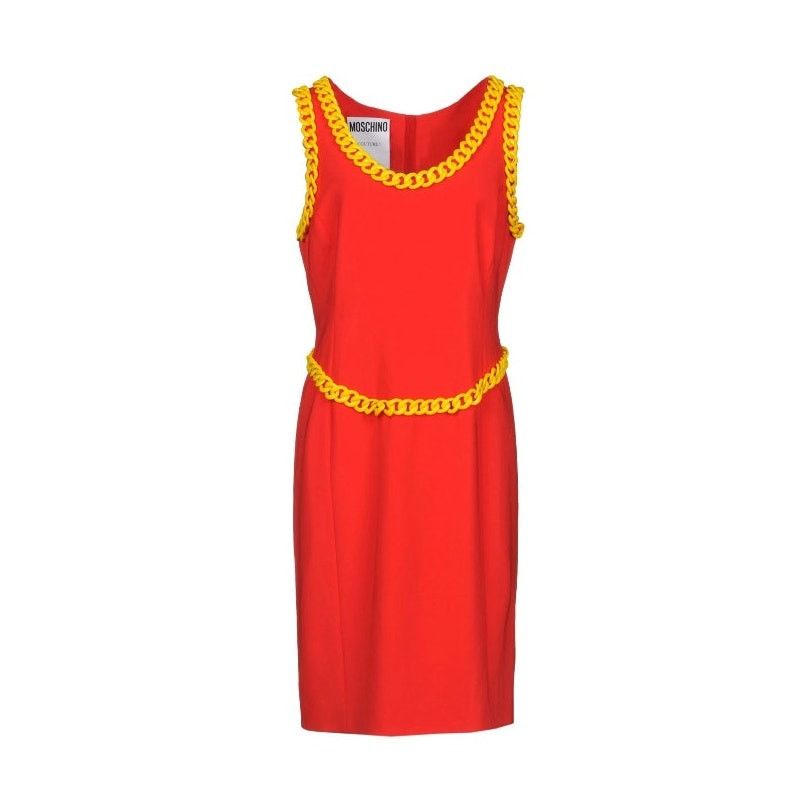 Moschino AW14 Moschino Couture Jeremy Scott McDonalds Belted Dress Size XS / US 0-2 / IT 36-38 - 1 Thumbnail