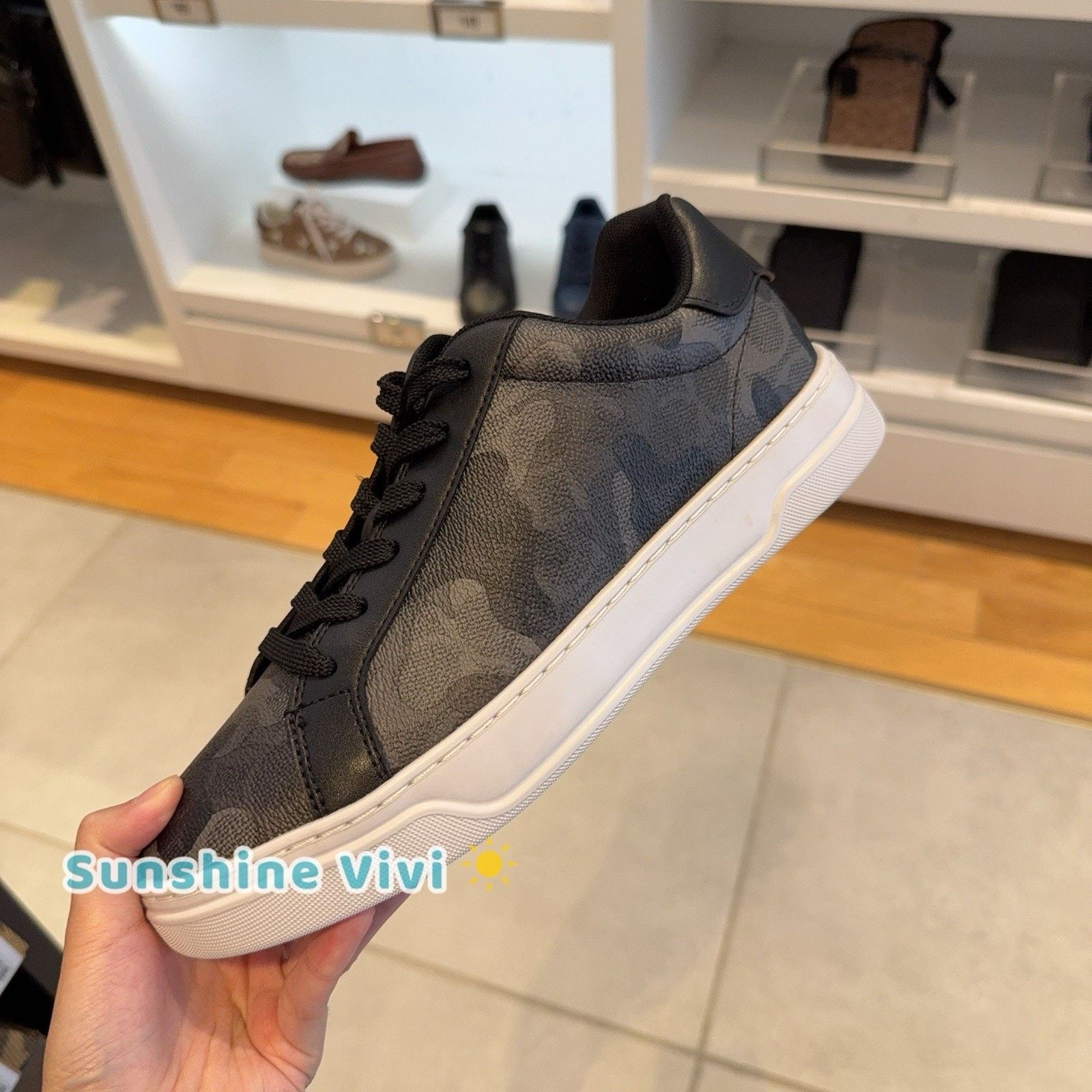 Coach NEW Coach men's High Line Sneaker Camo / Black CZ556 us 8.5 Size US 8.5 / IT 38.5 - 1 Thumbnail