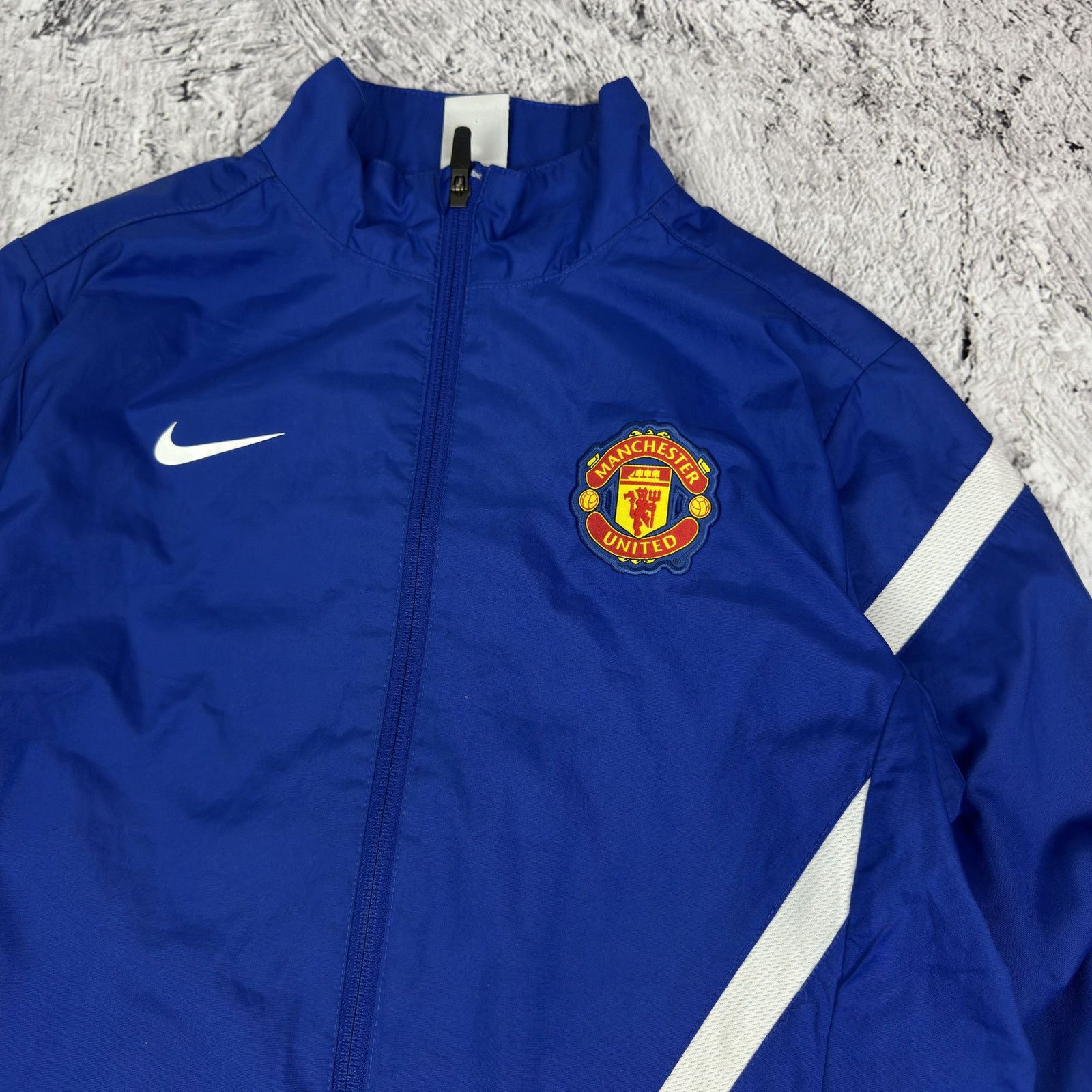 Nike Nike Men's Blue Full Zip Manchester United F.C. Track Jacket Size US XS / EU 42 / 0 - 4 Thumbnail