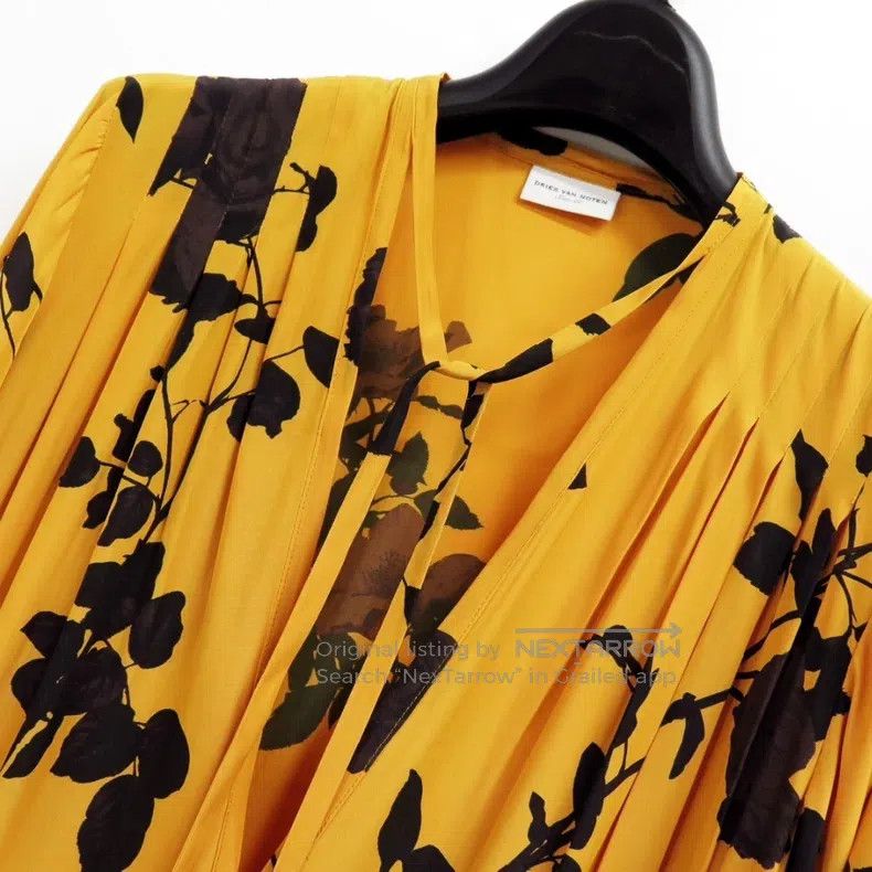 Dries Van Noten Dries Van Noten size:36 Yellow Dress Size S / US 4 / IT 40 - 4 Thumbnail