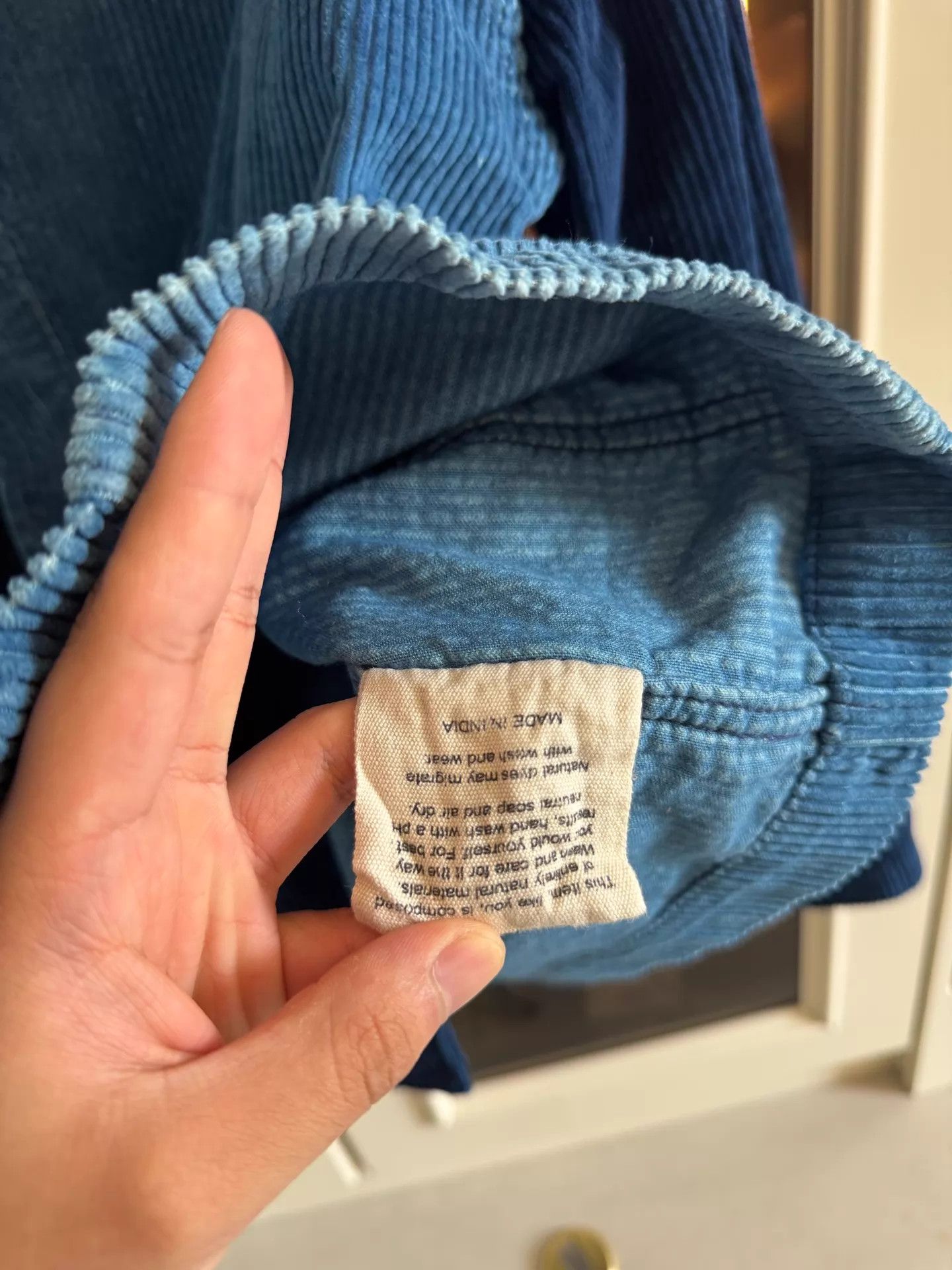 Other Story mfg indigo colorblock corduroy jacket M Size US M / EU 48-50 / 2 - 5 Thumbnail