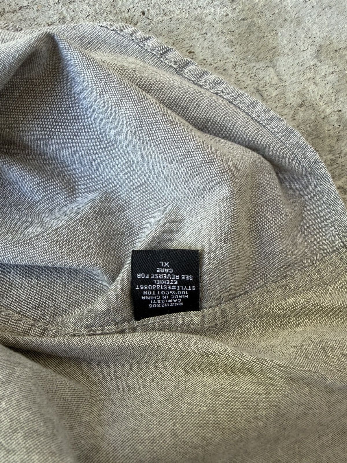 Ezekiel Light Gray Vintage Y2K Button Up Camp Short Sleeve Shirt Size US L / EU 52-54 / 3 - 6 Thumbnail