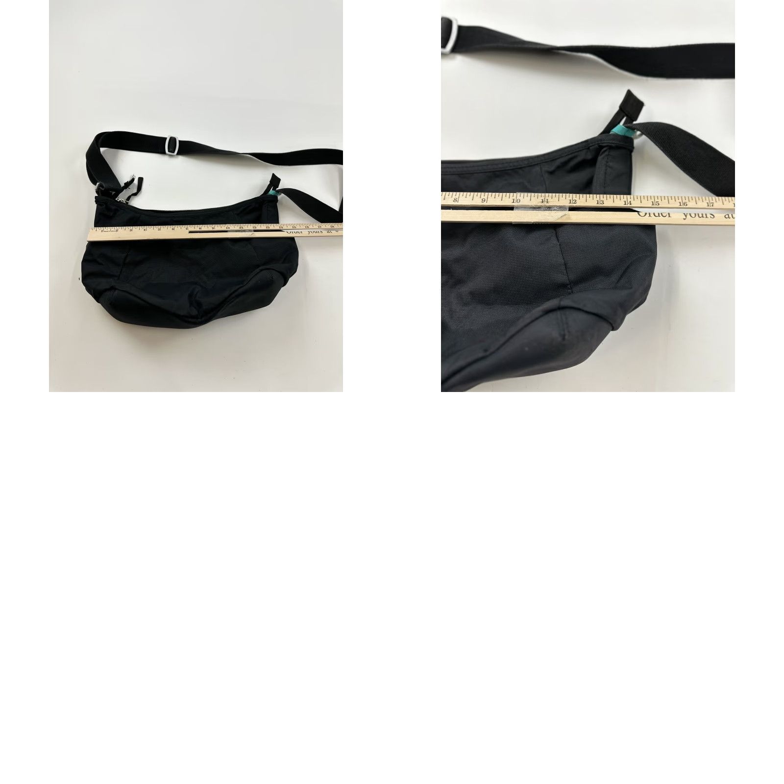 KEEN VINTAGE KEEN Messenger Bag Small Black Flaw Women Nylon Green Lining Small Flaw Messenger Bag Womens Black Nylon Green 90s? Size ONE SIZE - 8 Thumbnail