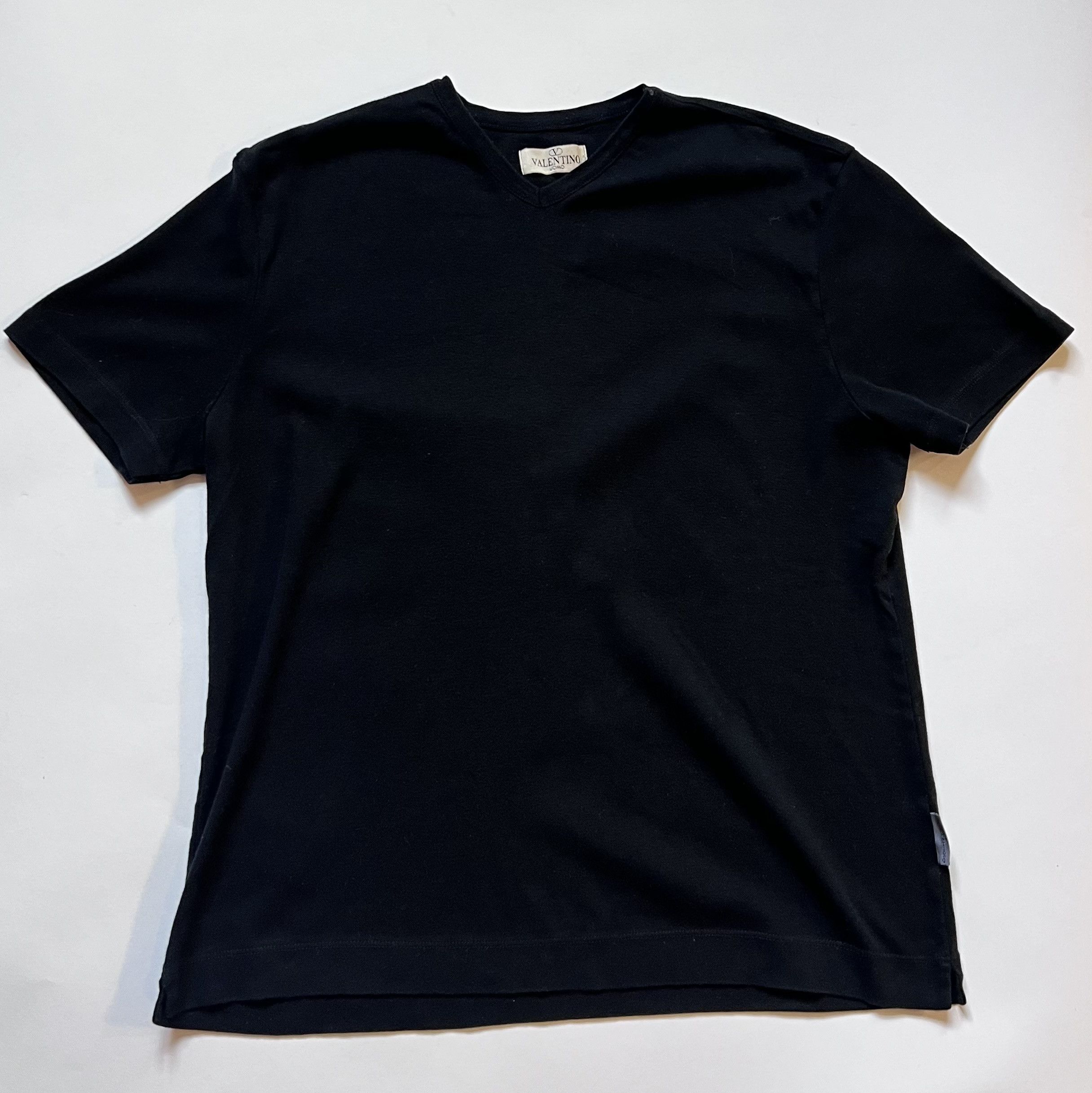 Designer VALENTINO UOMO Black Mens T-Shirt Size Medium Size US M / EU 48-50 / 2 - 1 Thumbnail