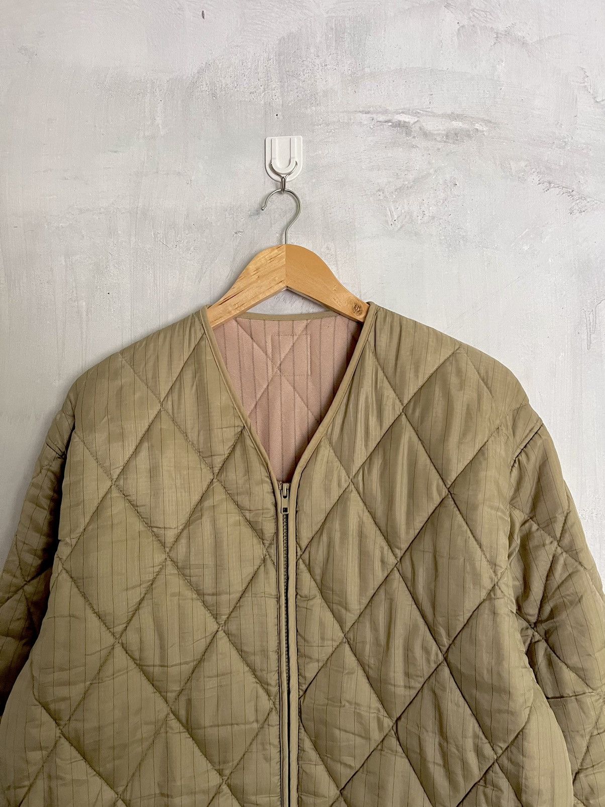 Other Vtg Army green Quilted Jacket Size US XL / EU 56 / 4 - 2 Thumbnail
