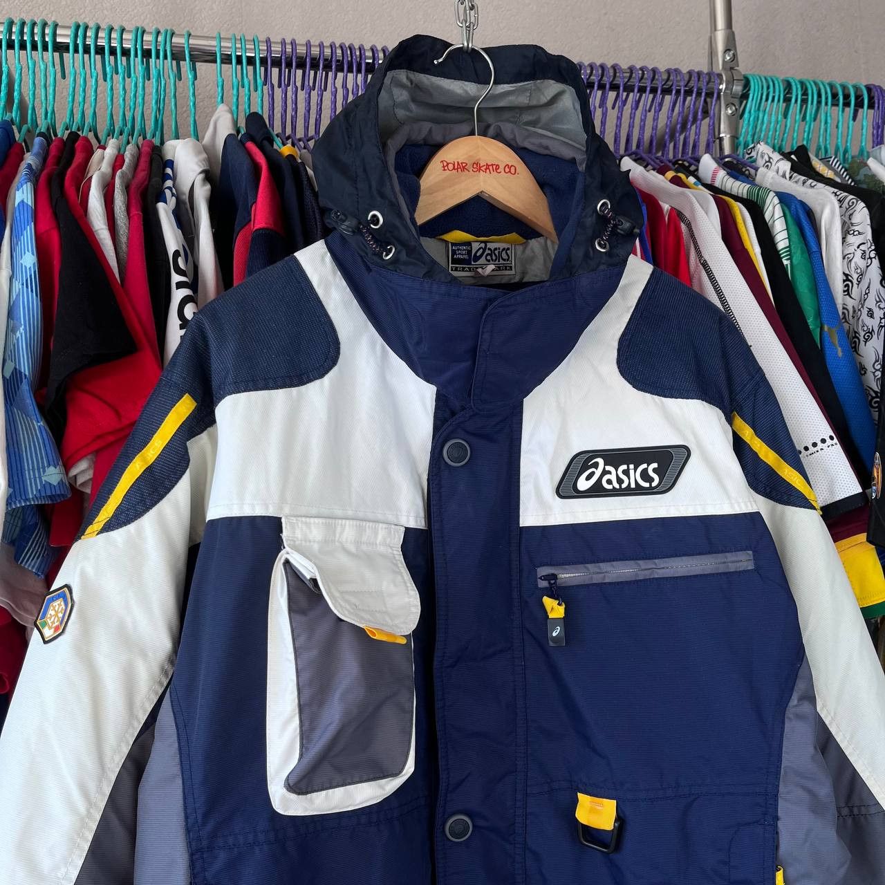 Asics 90s Asics Italia Ski Team Winter Olympic Games Jacket Size US L / EU 52-54 / 3 - 2 Thumbnail