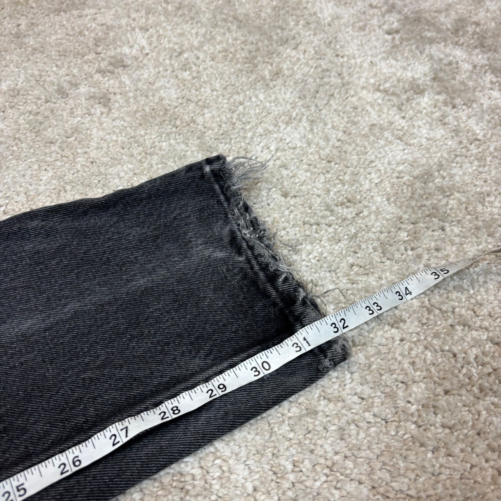 Levi's × Vintage Vintage 90s Levi's 550 Relaxed Fit Tapered Black Jeans 31x32 Size US 31 - 9 Thumbnail