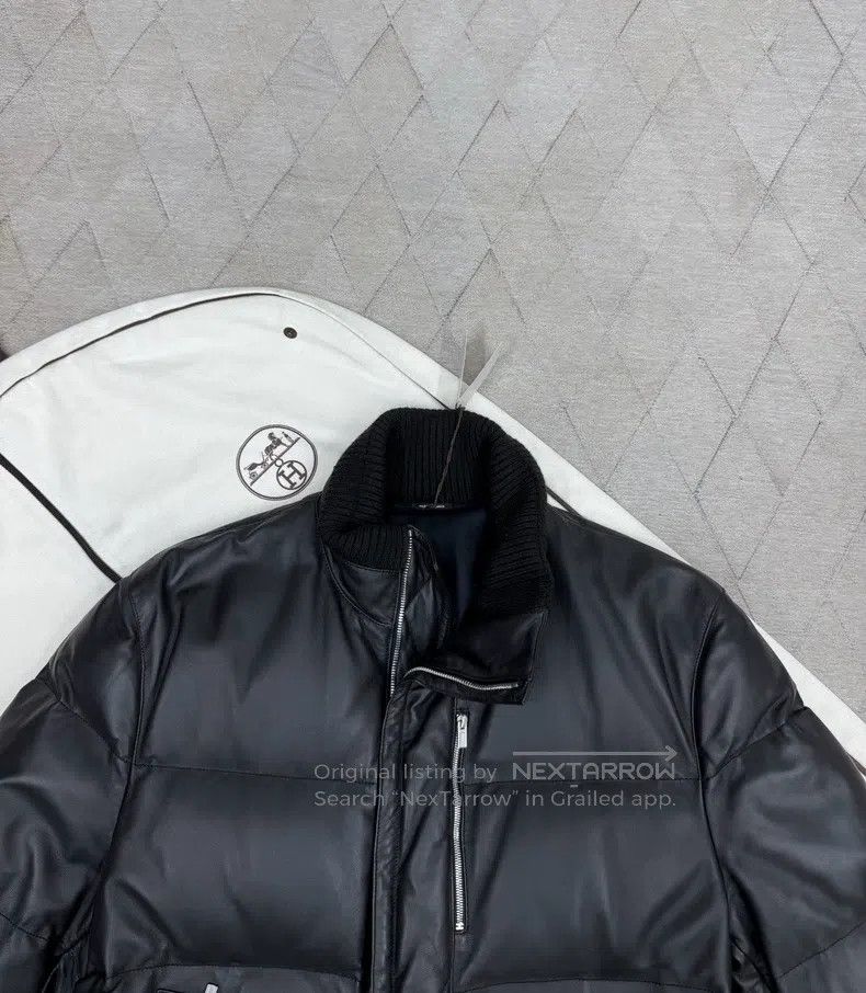 Hermes Hermes Showpiece Pilot Leather Down Jacket, Lamb Fur, Clas Size US M / EU 48-50 / 2 - 2 Thumbnail