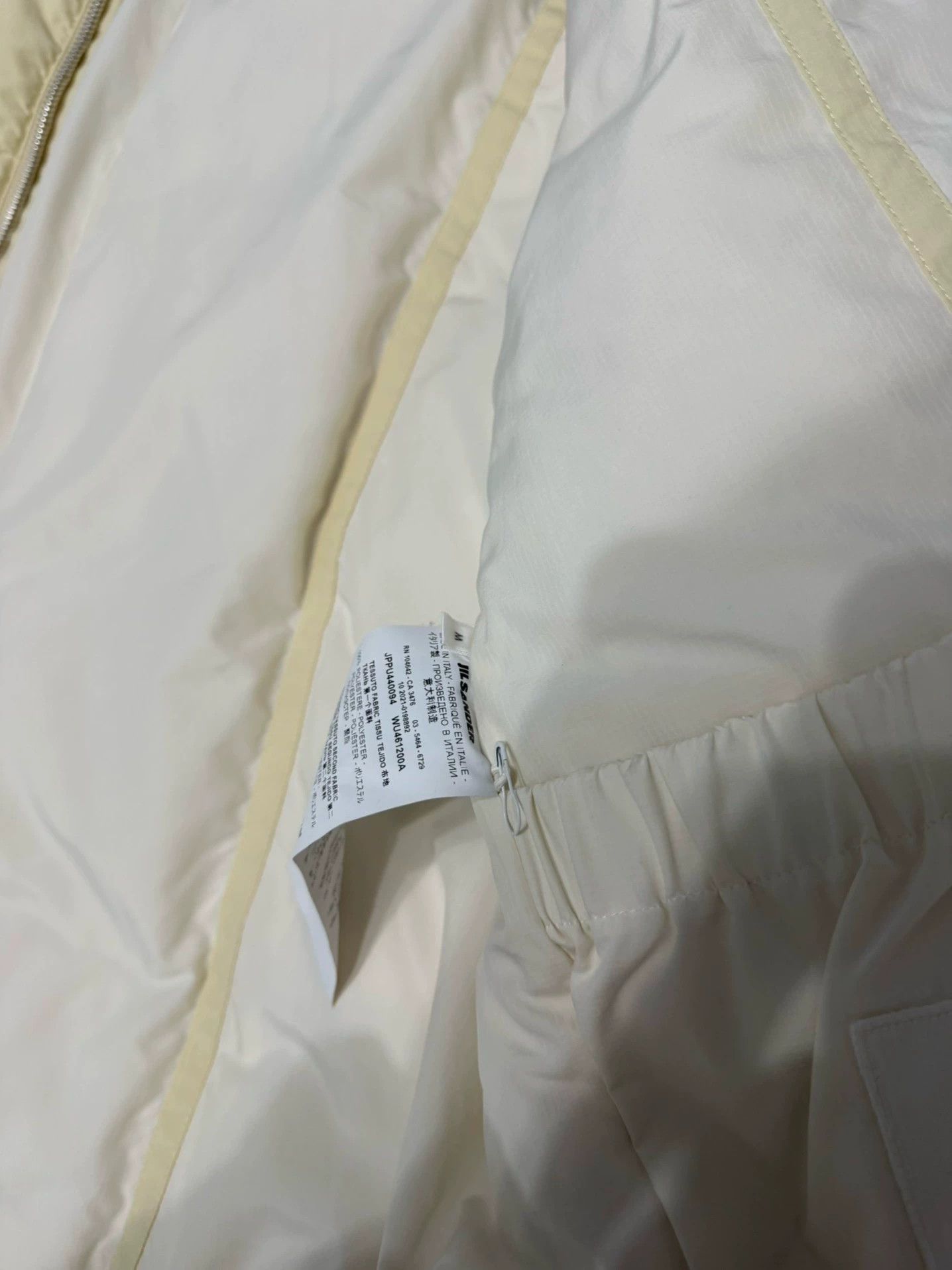 Jil Sander Jil Sander cream yellow down jacket 9/10 Size M / US 6-8 / IT 42-44 - 9 Thumbnail