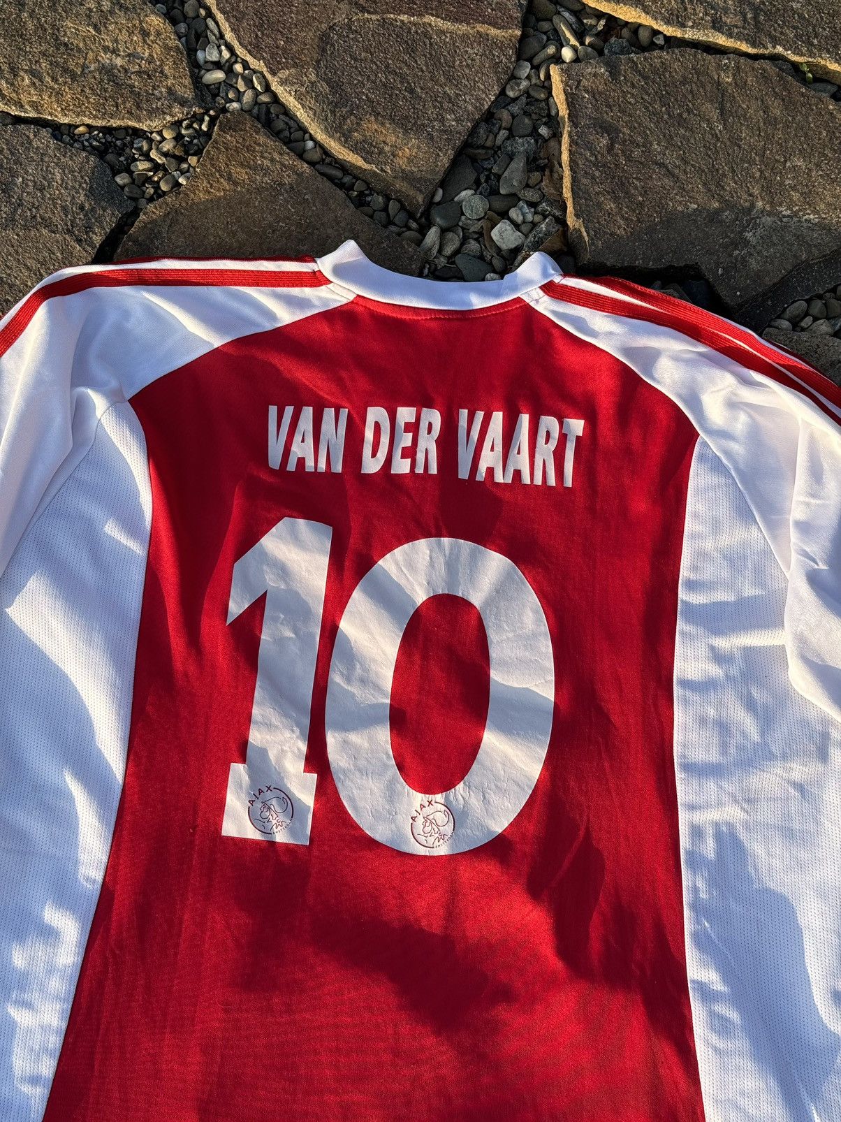 Adidas 2003 Adidas Ajax #10 VanDerVaart vintage soccer jersey Size US L / EU 52-54 / 3 - 9 Thumbnail