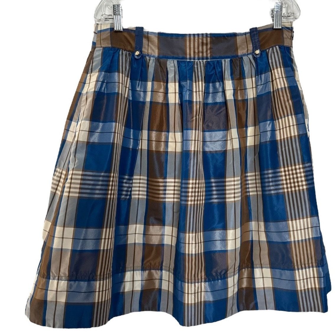 J.Crew J. Crew Collection plaid silk taffata skirt Fleur De Lis 10 Size 32" / US 10 / IT 46 - 3 Thumbnail