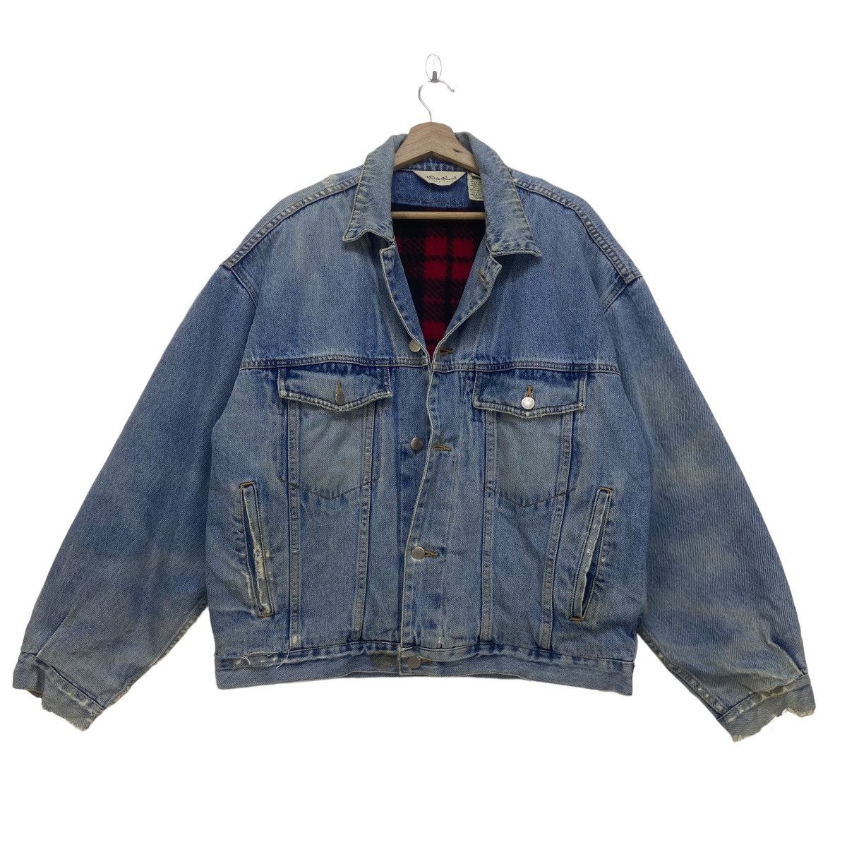 Eddie Bauer Vintage Eddie Bauer Trucker Denim Jacket Size US M / EU 48-50 / 2 - 1 Thumbnail