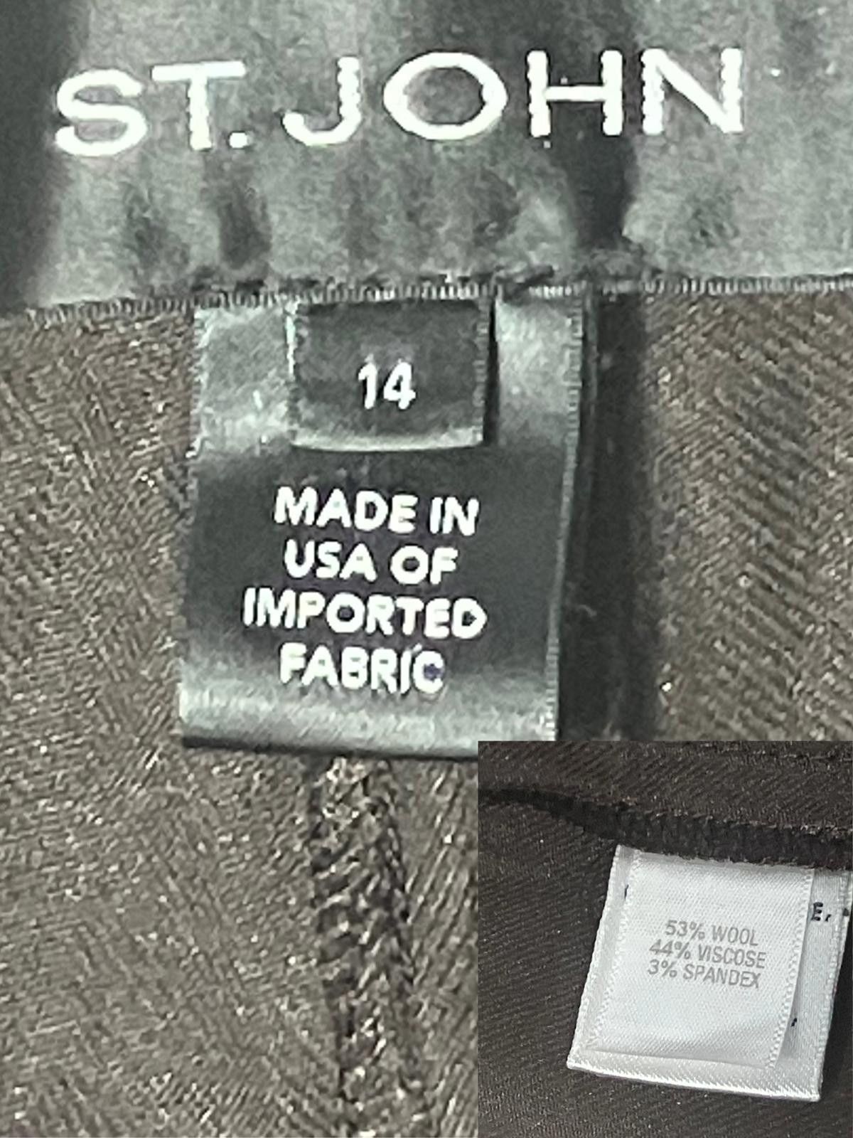 St. John St. John Brown Wool Blend Pants Size 14 Size 30" / US 8 / IT 44 - 8 Thumbnail