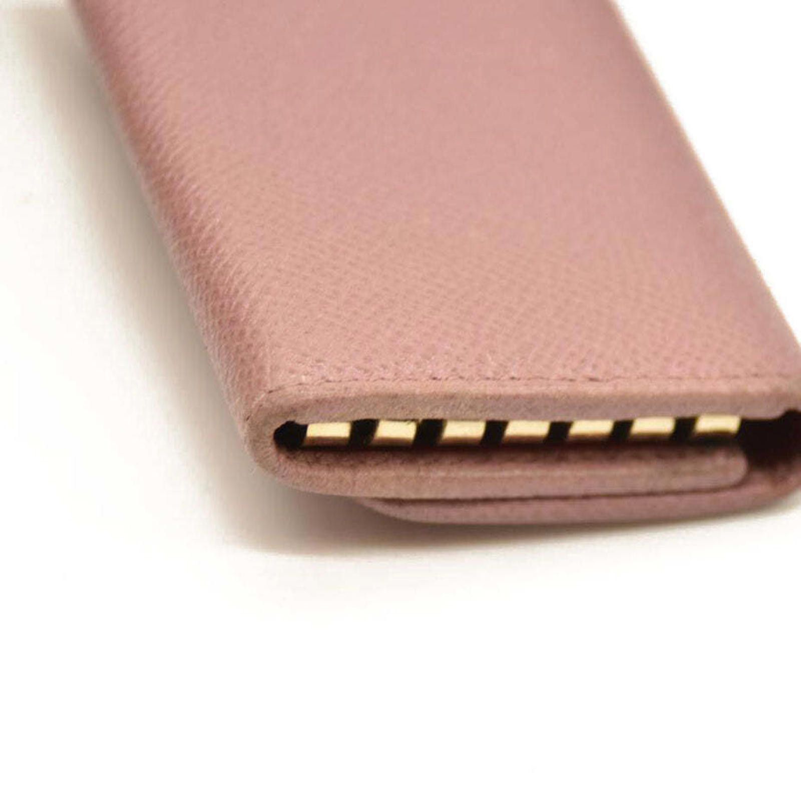 Bvlgari BVLGARI BVLGARIBVLGARI Clip Leather 6 Ring Key Case Pink Size ONE SIZE - 7 Thumbnail