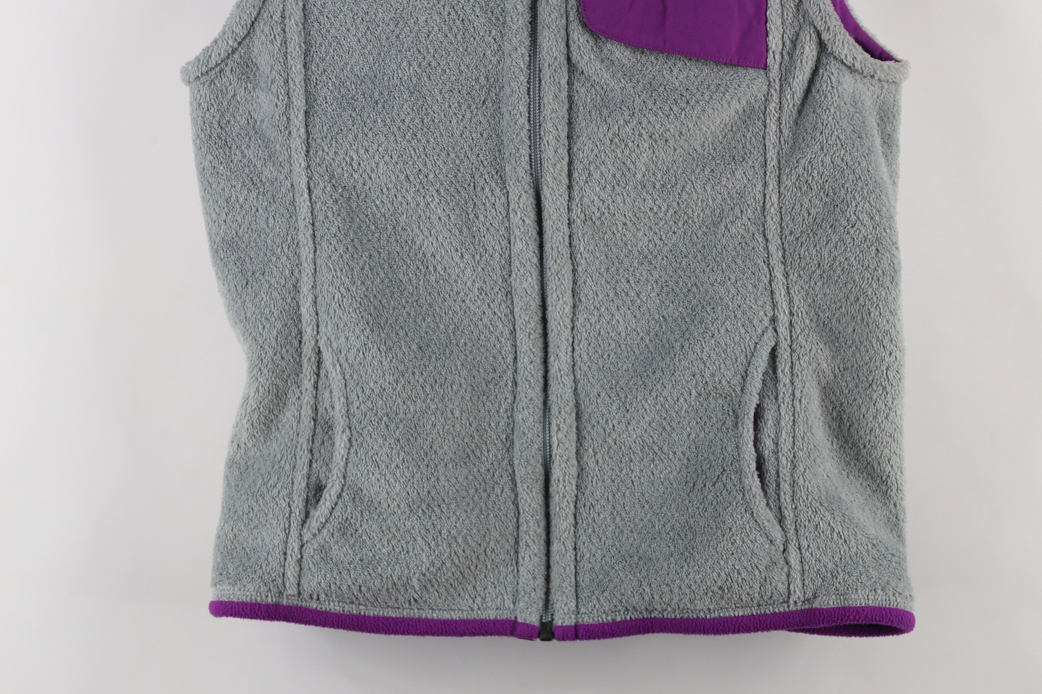 Patagonia × Vintage Patagonia Box Logo Re Tool Fleece Vest Jacket Gray Purple Size S / US 4 / IT 40 - 3 Thumbnail