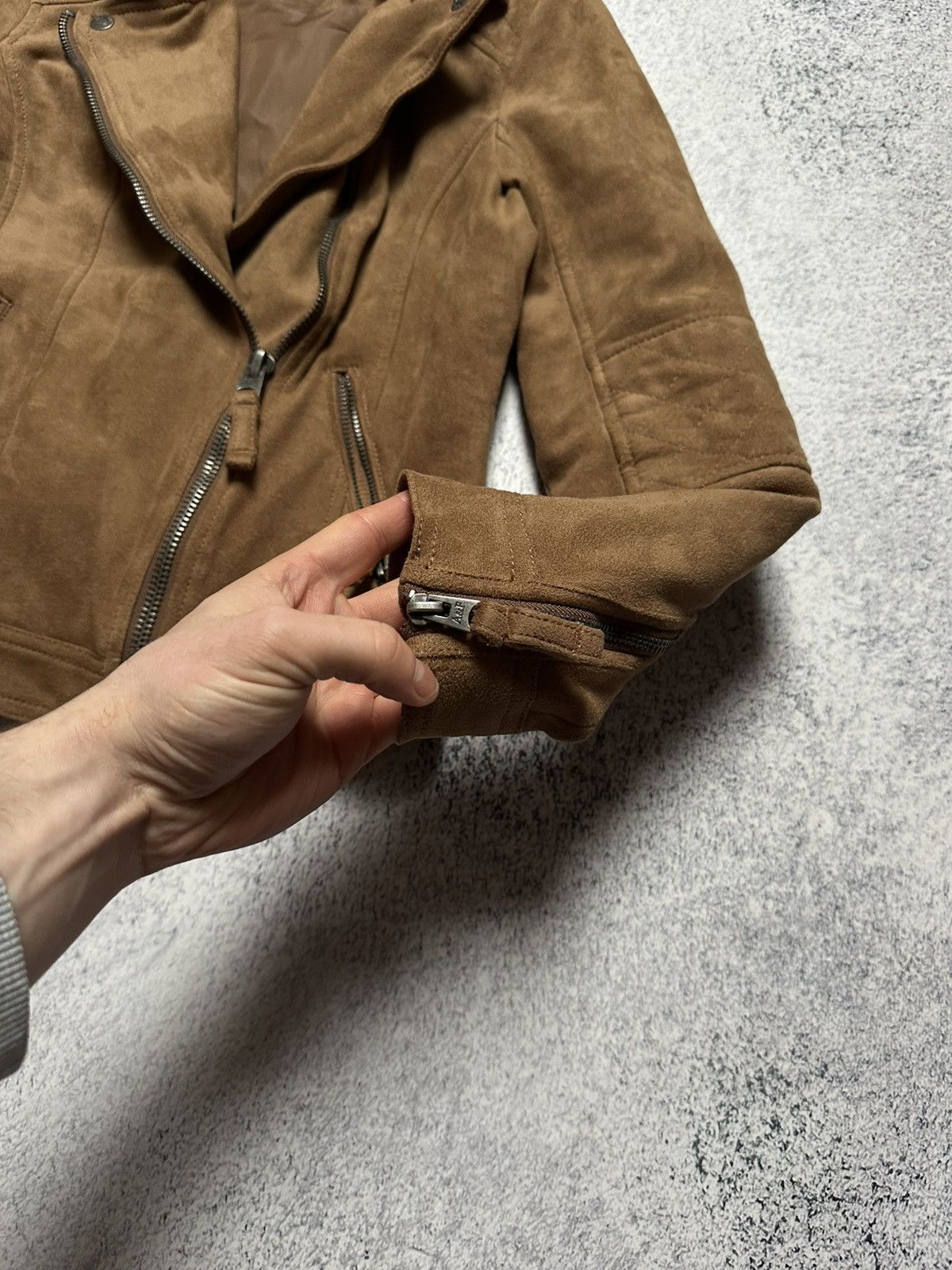 Abercrombie & Fitch Y2K Biker Jacket Style Rick Owens Opium Size S / US 4 / IT 40 - 5 Thumbnail