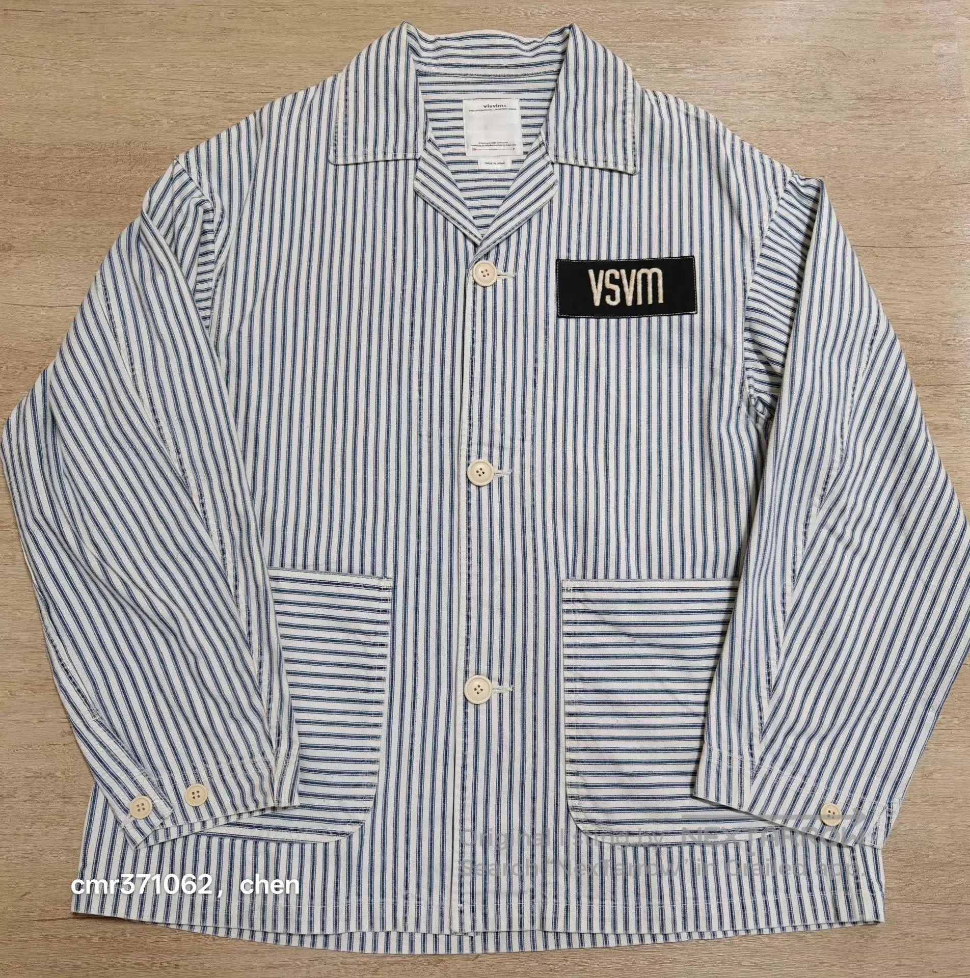 Visvim Blue Striped Button-Up Shirt Size M. Size US M / EU 48-50 / 2 - 1 Thumbnail