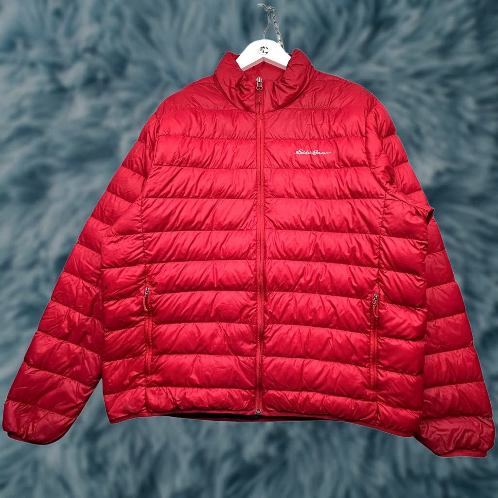 Eddie Bauer Eddie Bauer Down Insulated Puffer Jacket Men XL Red Full Zip STAINED Size US XL / EU 56 / 4 - 1 Thumbnail