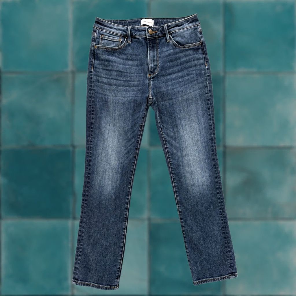 Vintage Driftwood Jeans Womens 29 Blue Med Wash Mid Rise Skinny Stretch Preppy Size 29" - 1 Thumbnail