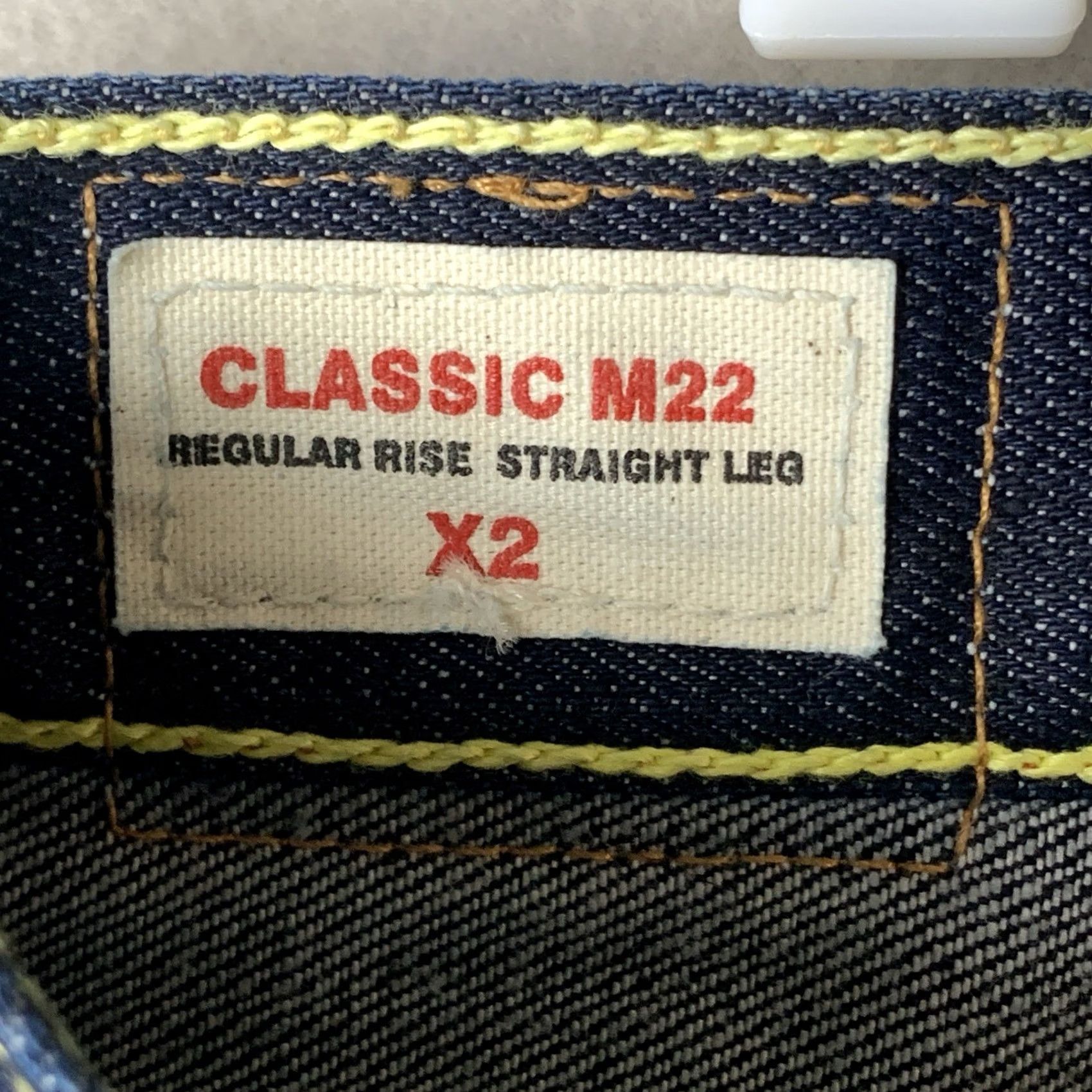 Vintage X2 Jeans Mens Blue Regular Rise Straight Leg 38x30 Dark Cotton Denim NWT Size US 38 / EU 54 - 5 Thumbnail
