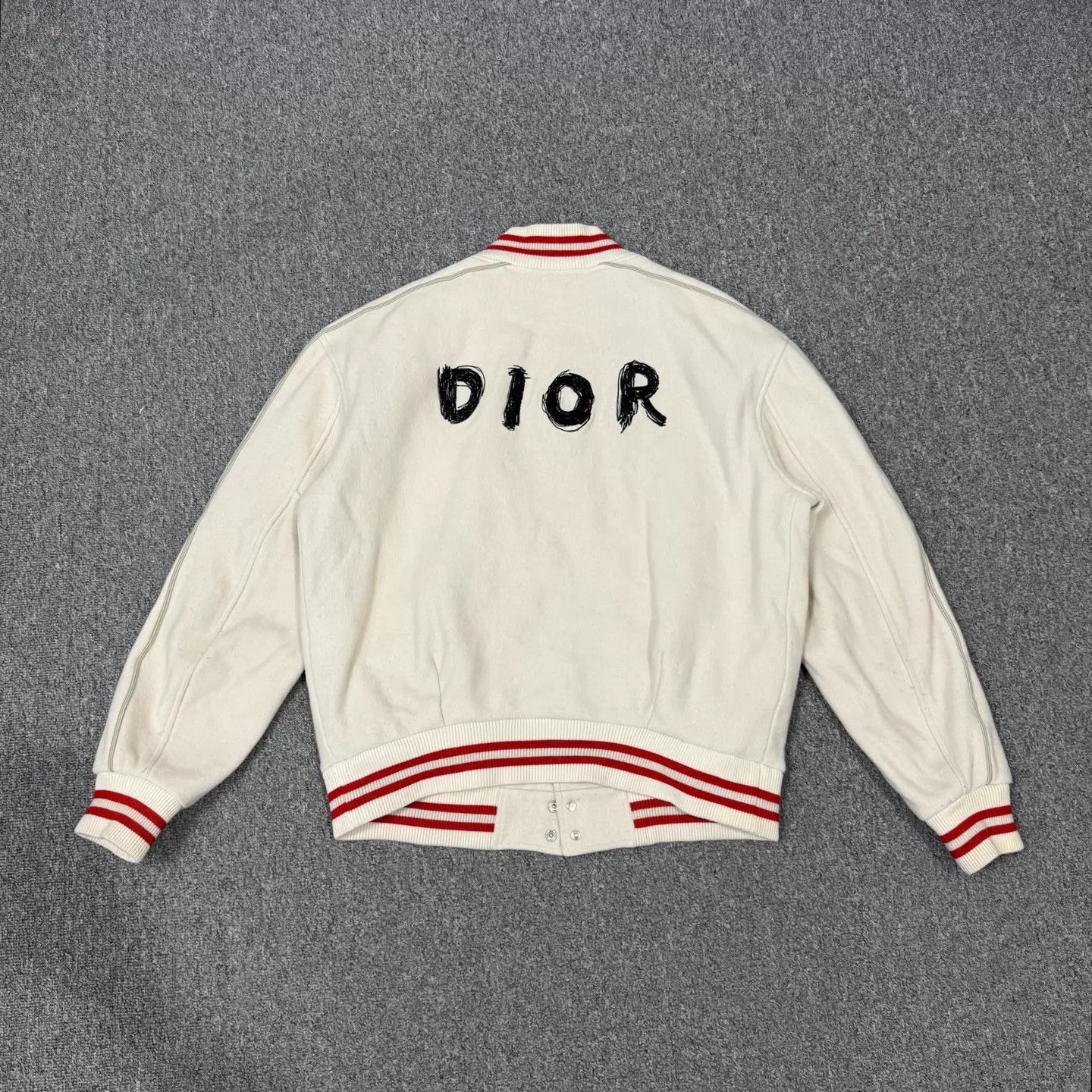 Dior Dior Dragon Yr Cream Wool Baseball Jacket L 99 New Size US L / EU 52-54 / 3 - 2 Thumbnail