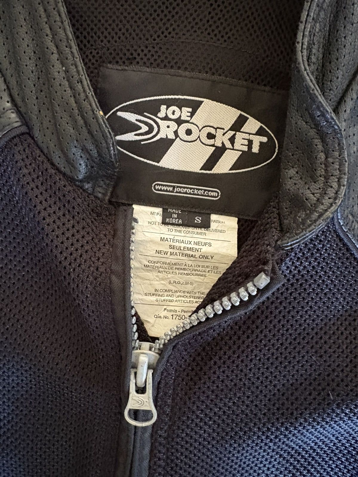 Joe Rocket Joe Rocket Motorcycle Jacket Mens Black Mesh Leather Padded Size US S / EU 44-46 / 1 - 3 Thumbnail