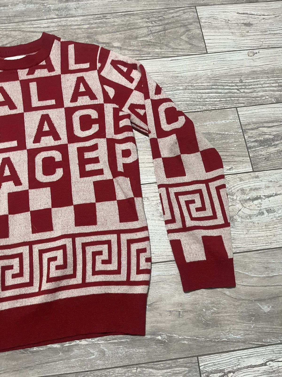Palace Palace check-it knit sweater red 2016 Size US L / EU 52-54 / 3 - 2 Thumbnail