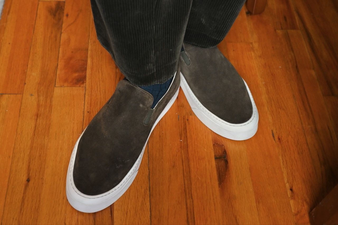 The Row Dean Suede Slip-On Sneaker Size US 12 / EU 45 - 3 Thumbnail