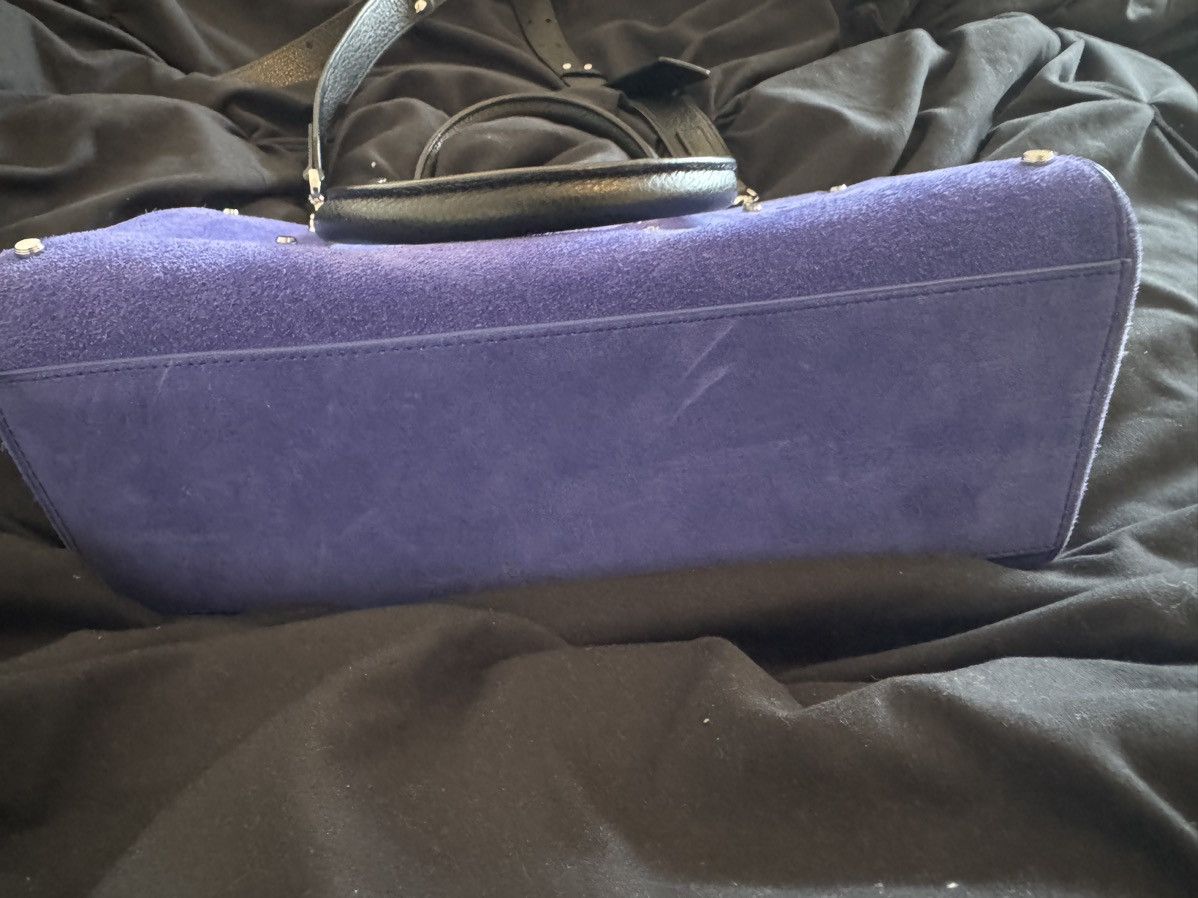 Hugo Boss BOSS Medium Ivy Bag Velvet Purple Size ONE SIZE - 5 Thumbnail