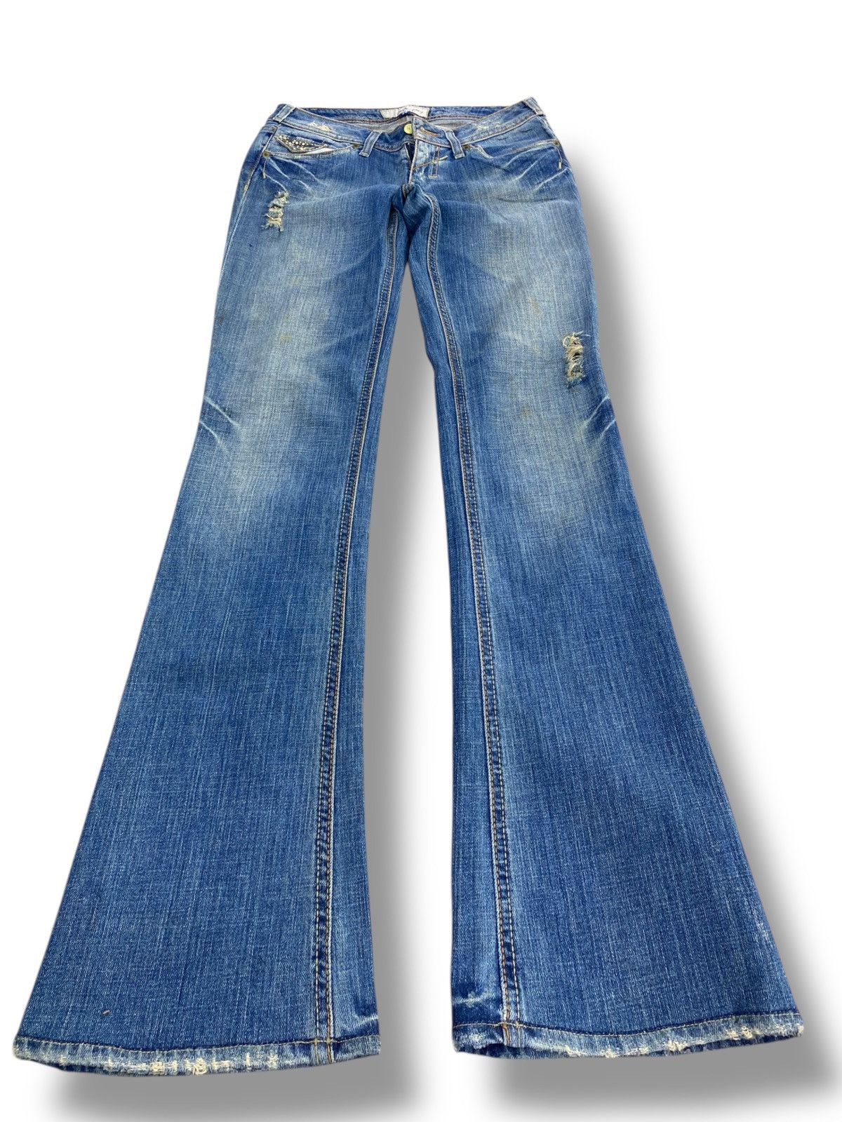 Japanese Brand Japanese Brand Blue Faded Wash Style Bootcut Jeans Size US 28 / EU 44 - 1 Thumbnail