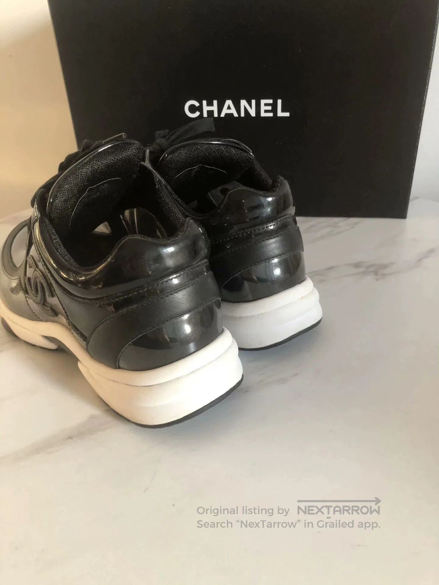 Chanel Chanel Black Athletic Sneakers for Women. Size US 5 / IT 35 - 3 Thumbnail
