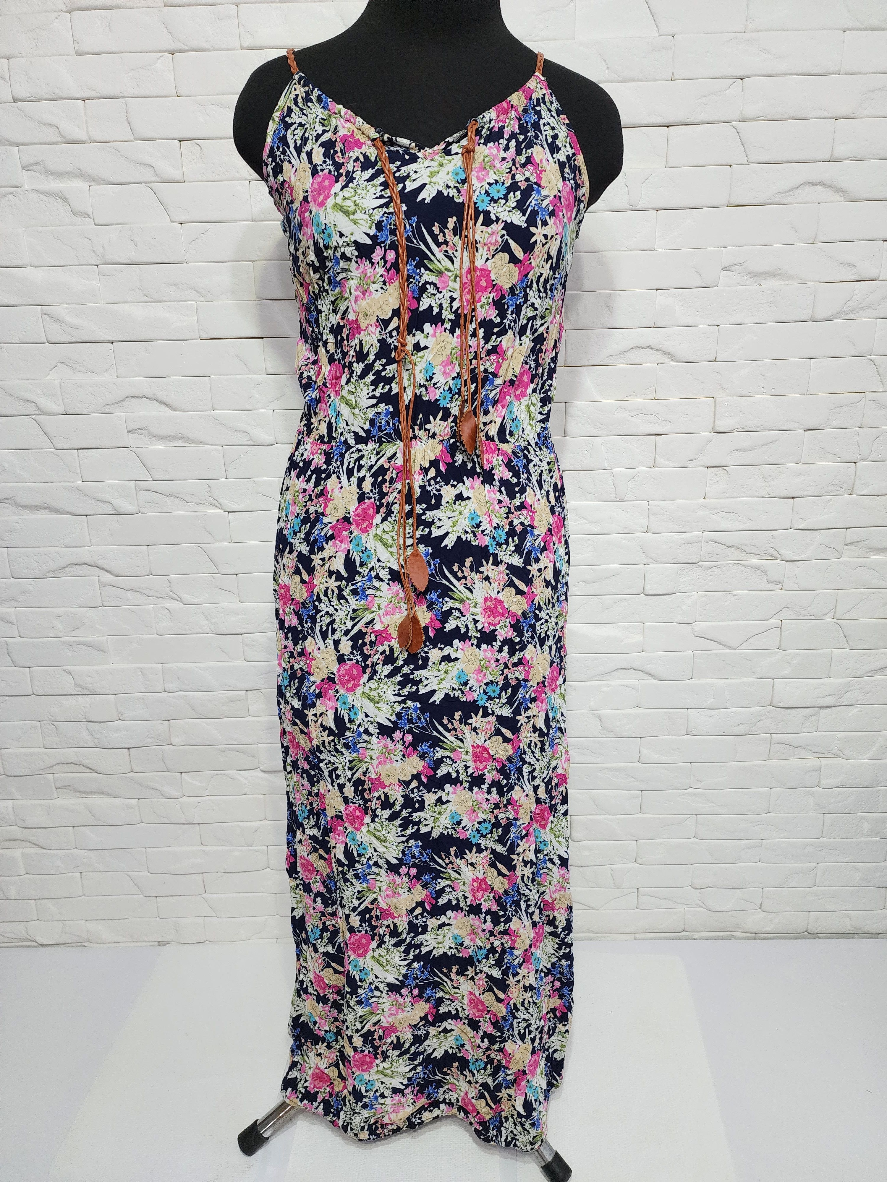 Other Stylish multi-colored dress made of genuine cotton. Size M / US 6-8 / IT 42-44 - 1 Thumbnail