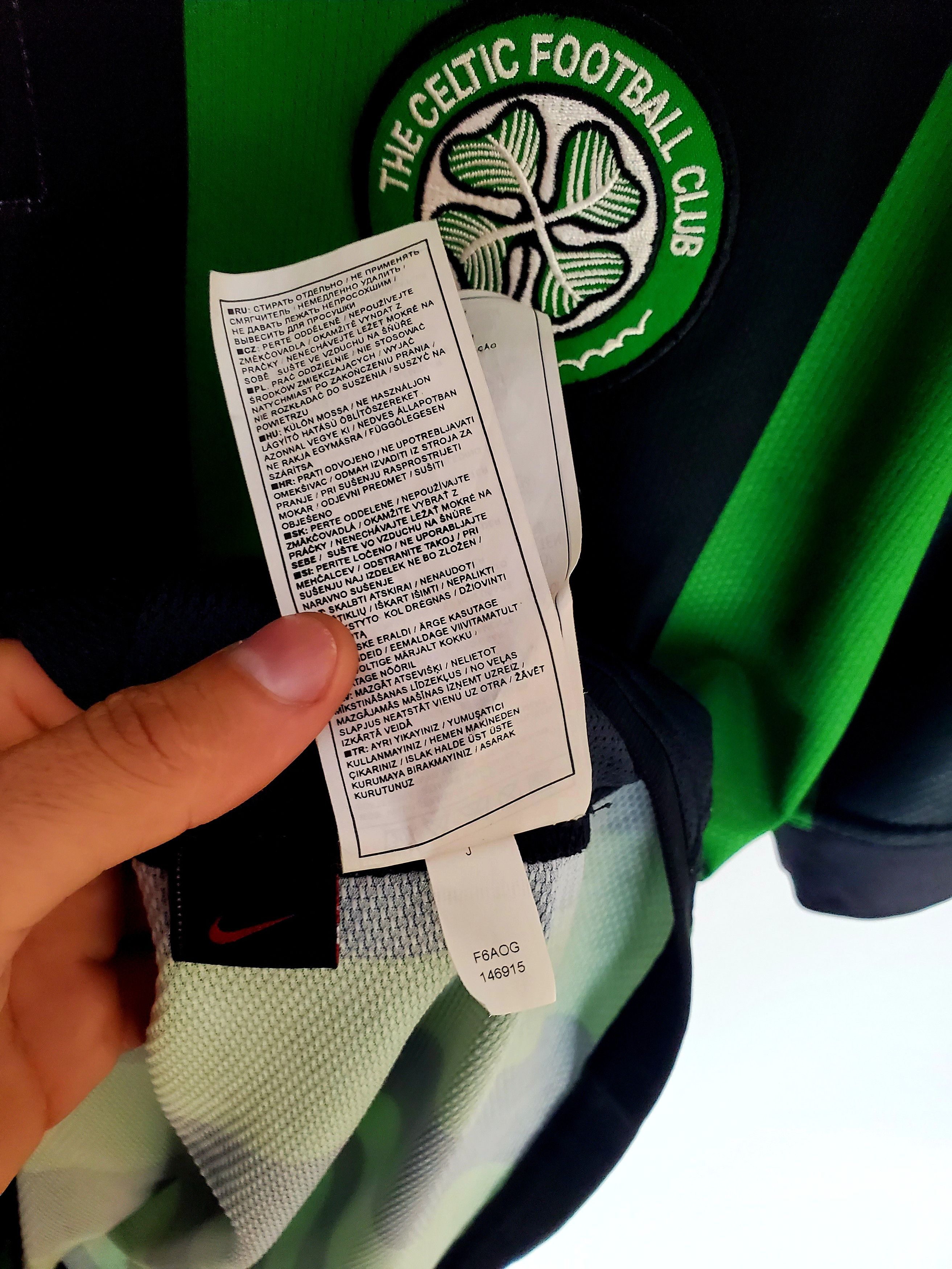 Nike × Vintage CELTIC 2006/2007 AWAY FOOTBALL SHIRT NIKE SOCCER L Size US L / EU 52-54 / 3 - 6 Thumbnail