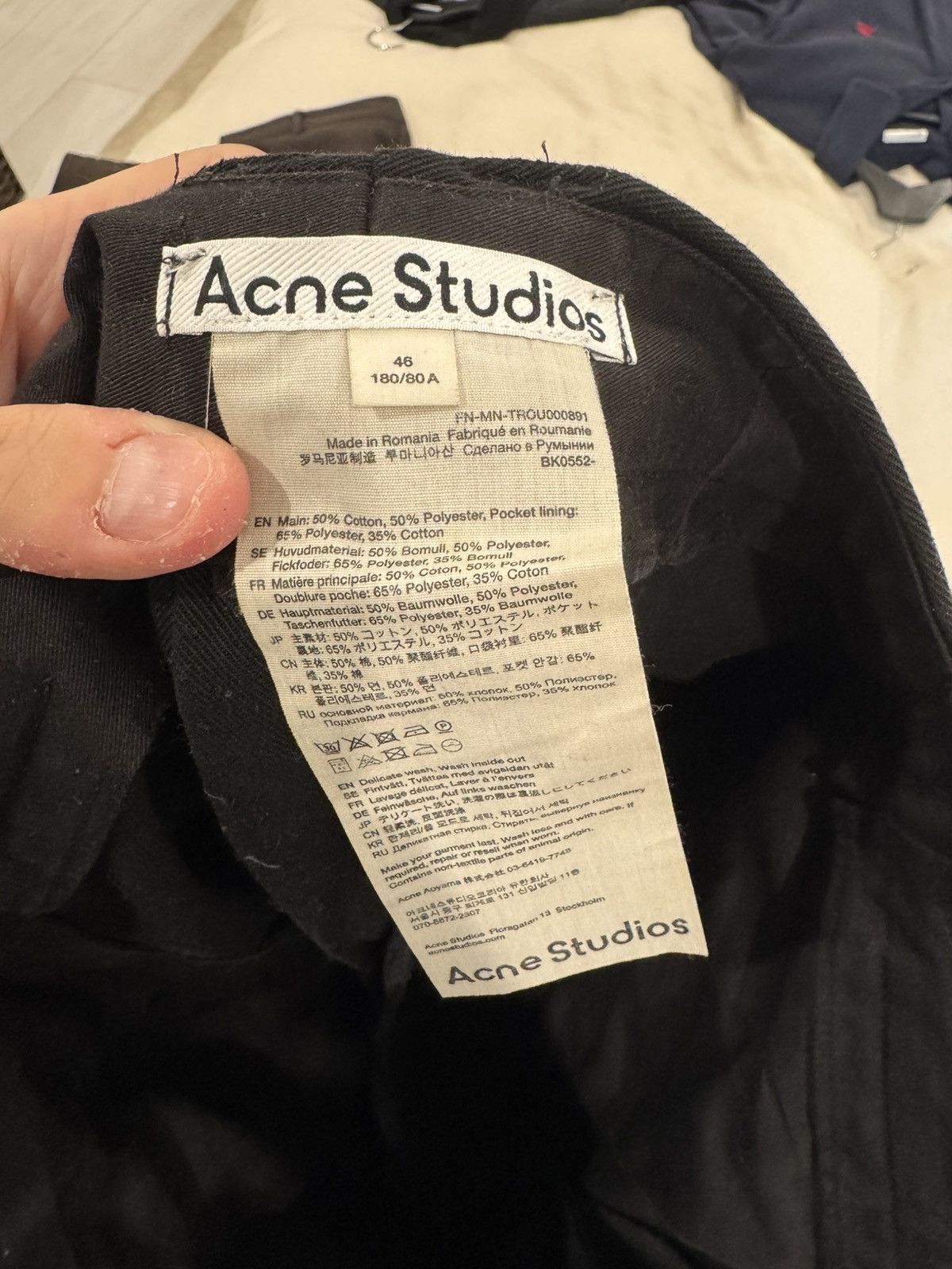 Acne Studios Acne Studios Cotton Twill Chino Pants Size US 29 - 3 Thumbnail