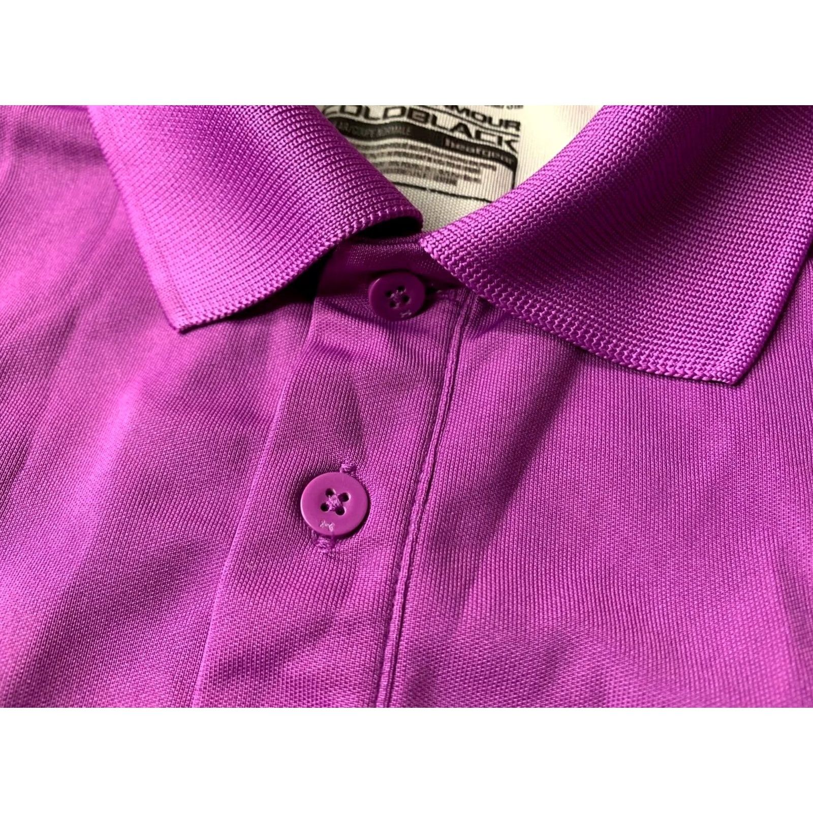 Under Armour Under Armour Polo Shirt Mens Short Sleeve 2012 HeatGear Coldblack Violet and Gray S Regular Size US S / EU 44-46 / 1 - 5 Thumbnail