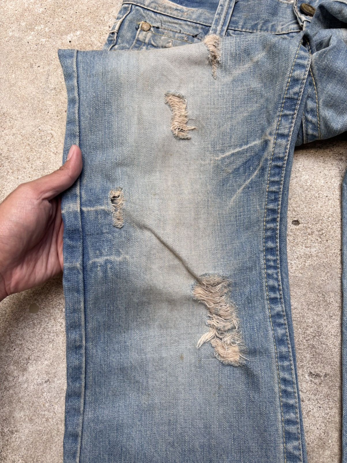 Le Grande Bleu (L.G.B.) RED PEPPER Indian Boot Cut Flared Jeans Denim Size 33 Size US 33 - 24 Thumbnail