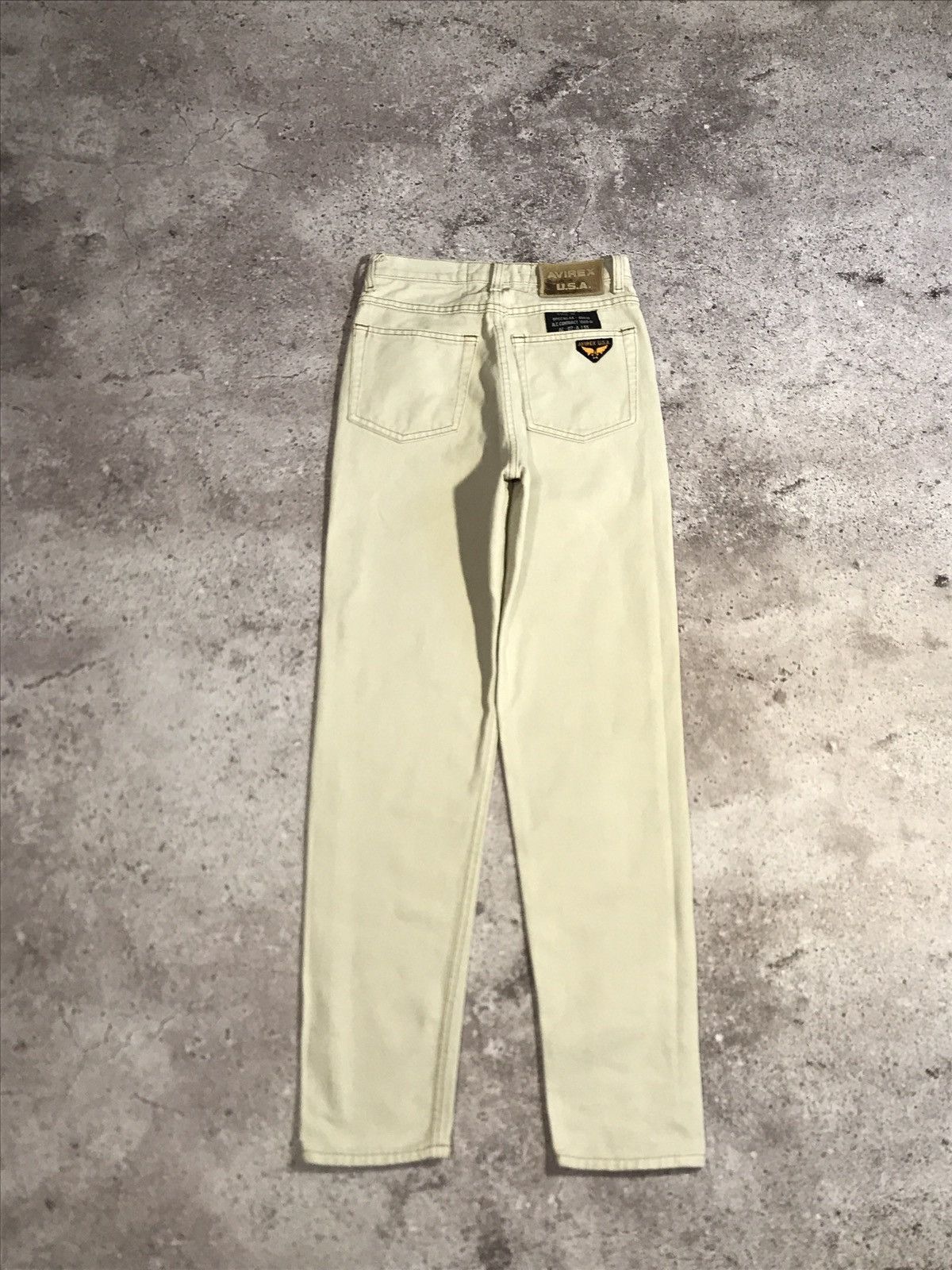 Avirex Vintage 90s Avirex Denim Jeans Embroiled Logo Belge 26 Size US 26 / EU 42 - 1 Thumbnail