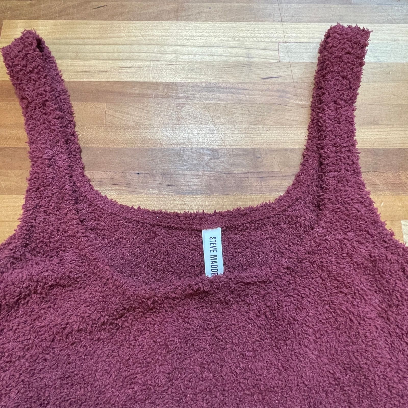 Steve Madden Steve Madden Women's Chenille Sleep Tank Top Zinfandel Small Size S / US 4 / IT 40 - 4 Thumbnail