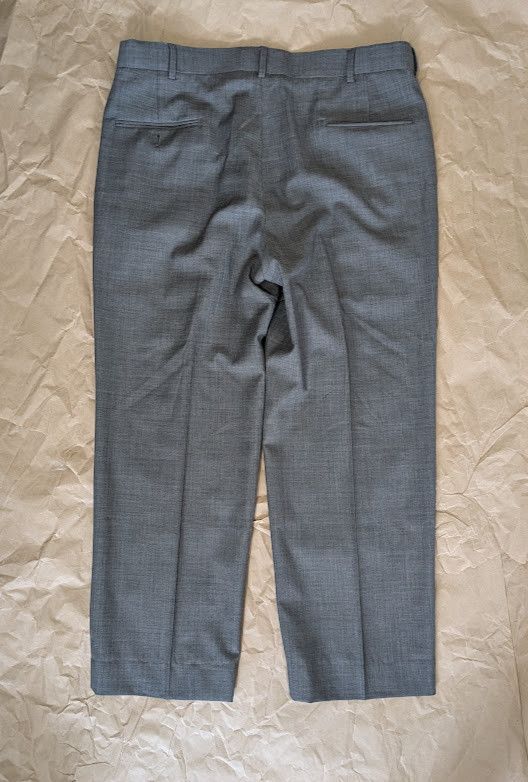 Austin Reed Austin Reed men's grey flat front 100% wool dress trousers Size US 34 / EU 50 - 2 Thumbnail