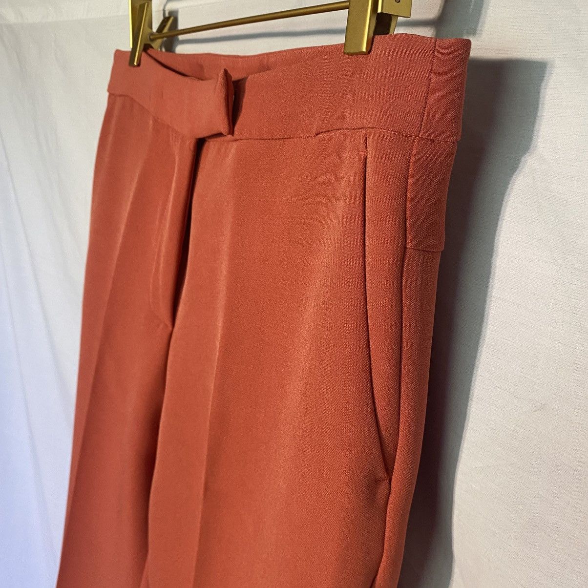 Other Manila Grace Salmon Dress Pants Tailored Women's Size 42 Size 28" / US 6 / IT 42 - 4 Thumbnail