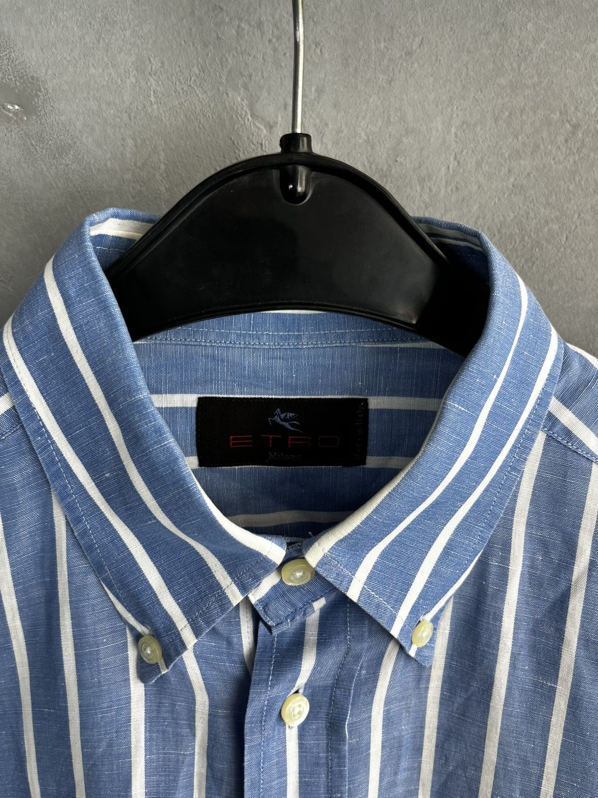 Etro Etro bitton shirt lino Size US M / EU 48-50 / 2 - 5 Thumbnail