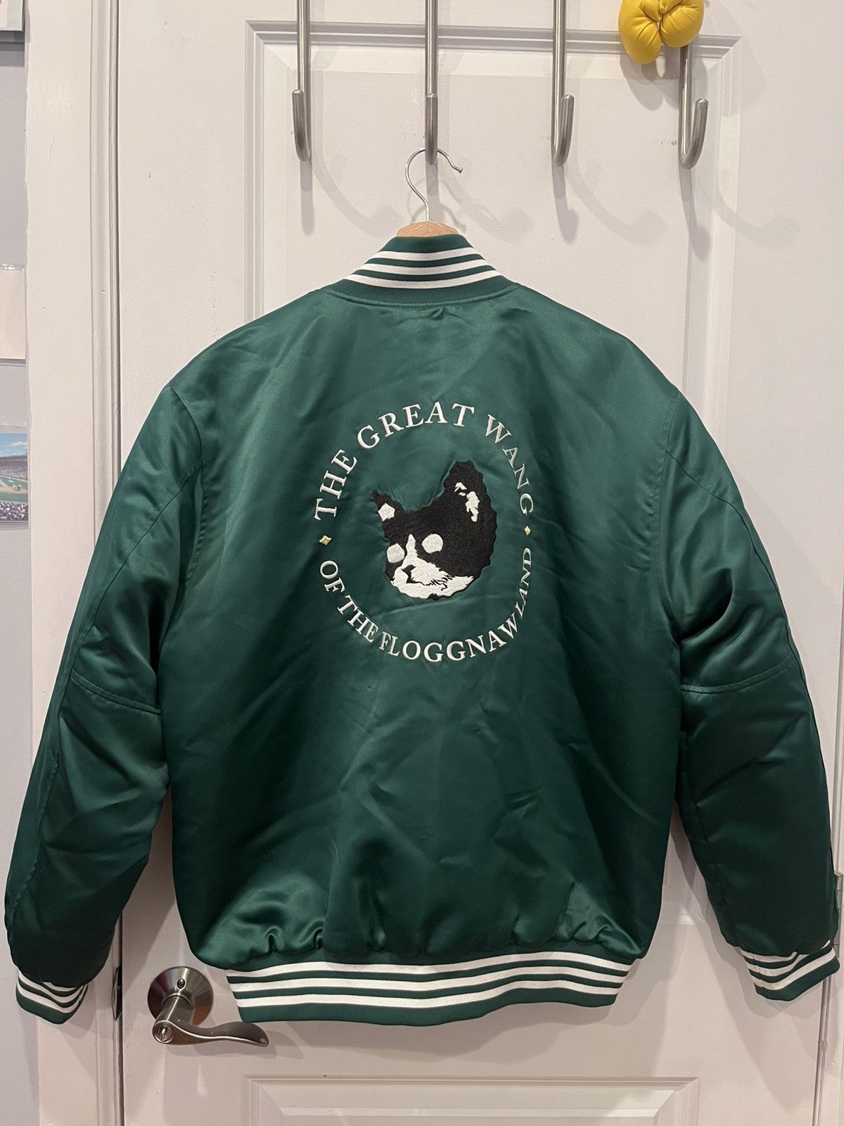 Golf Wang CAMP FLOG GNAW SATIN VARSITY JACKET Size US M / EU 48-50 / 2 - 9 Thumbnail
