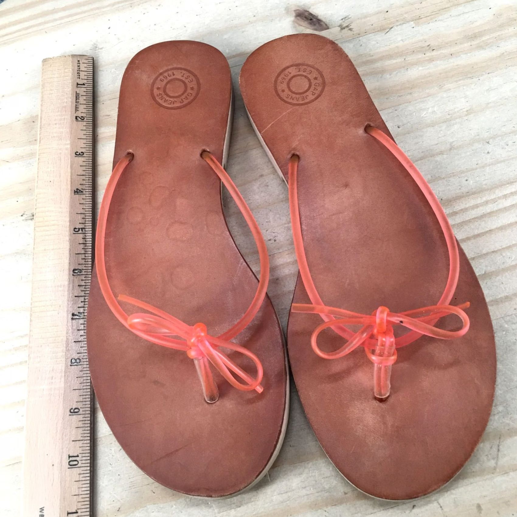 Gap Gap Sandals Womens 9 Flip Flop Thong Pink Toe Post Slip On Casual Flats Size US 9 / IT 39 - 6 Thumbnail
