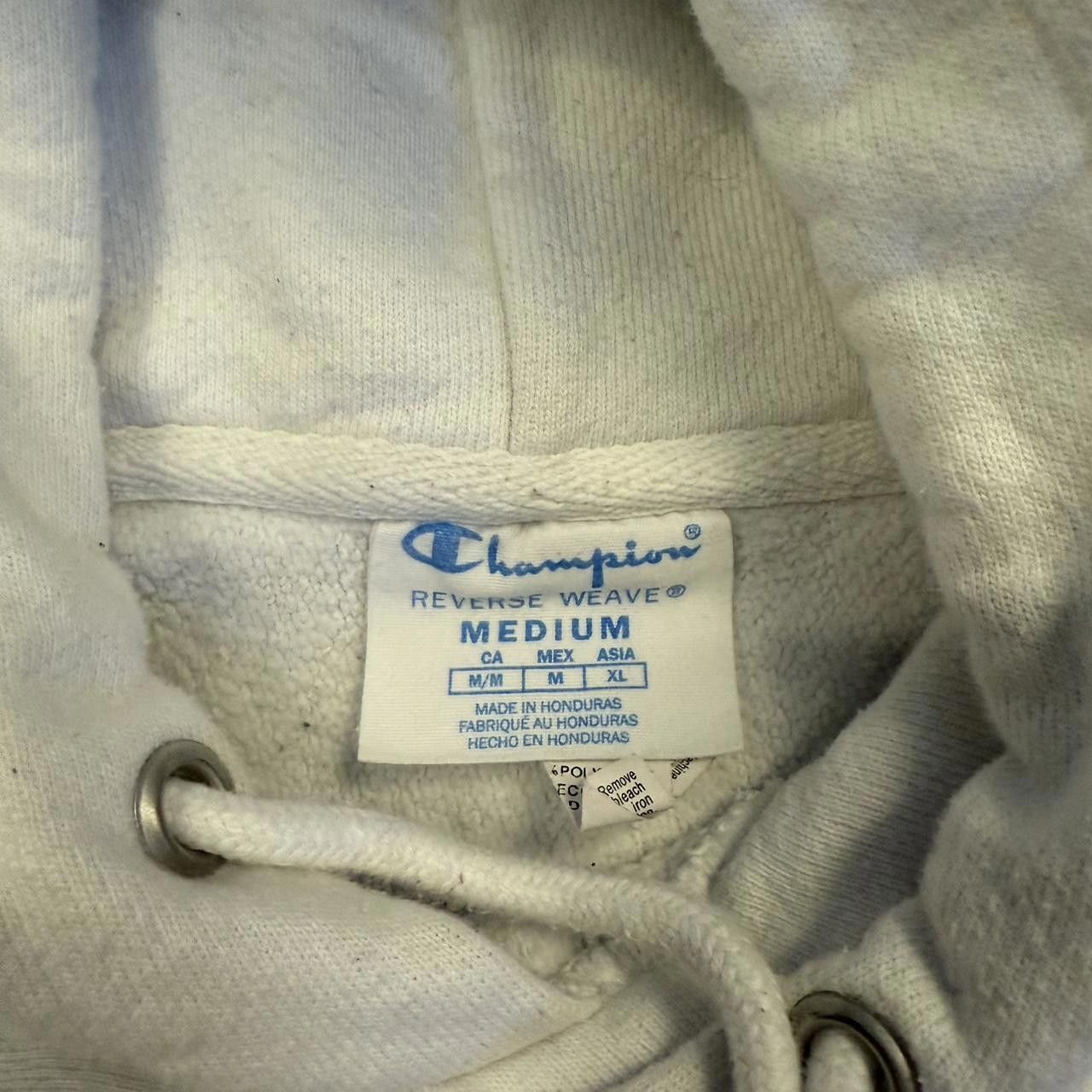 Champion Vintage 2000s Champion Reverse Weave White Hoodie Size US M / EU 48-50 / 2 - 3 Thumbnail